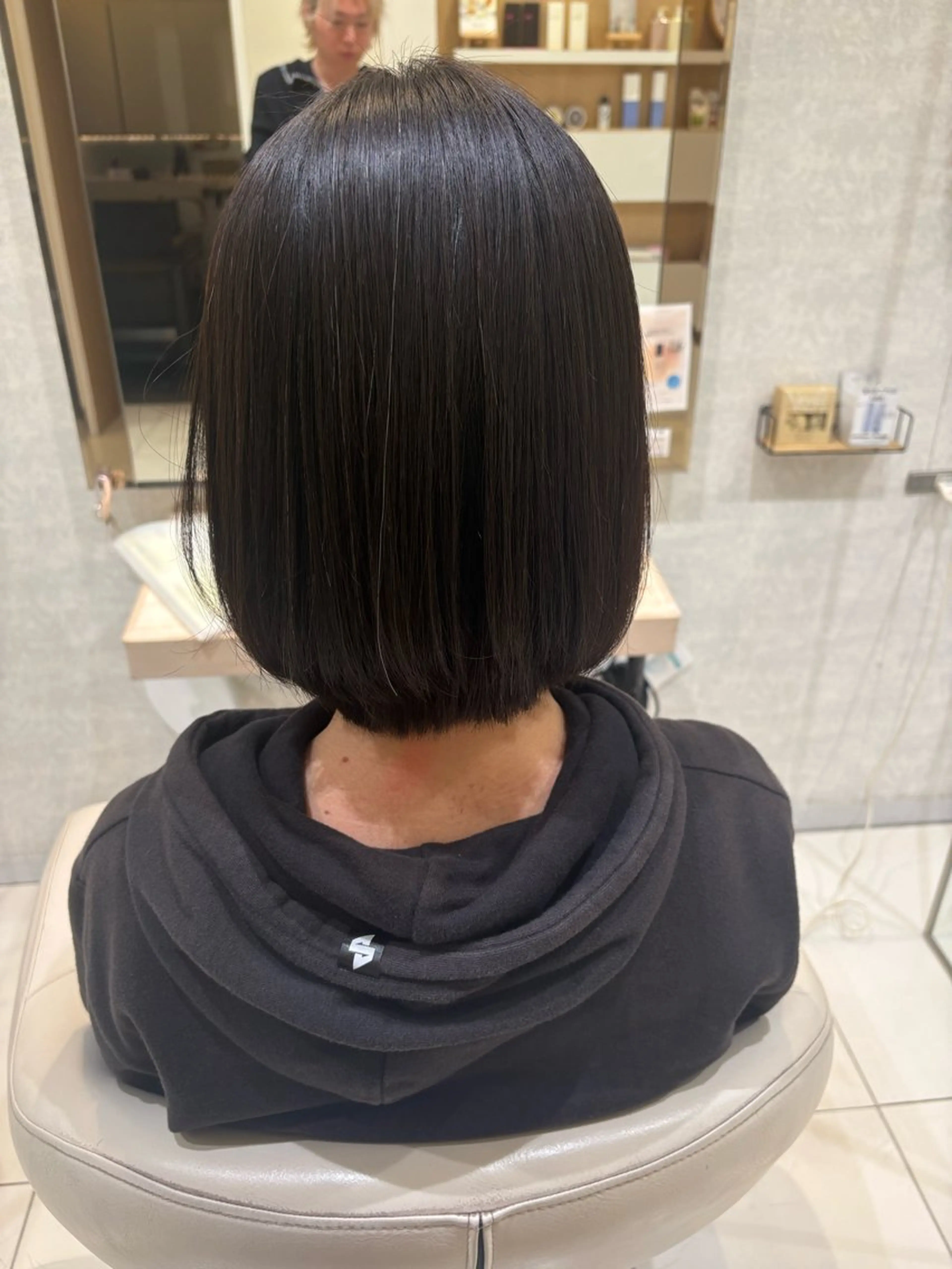 セミロング 縮毛矯正 トリートメント 縮毛矯正&髪質改善 西野のヘアスタイル