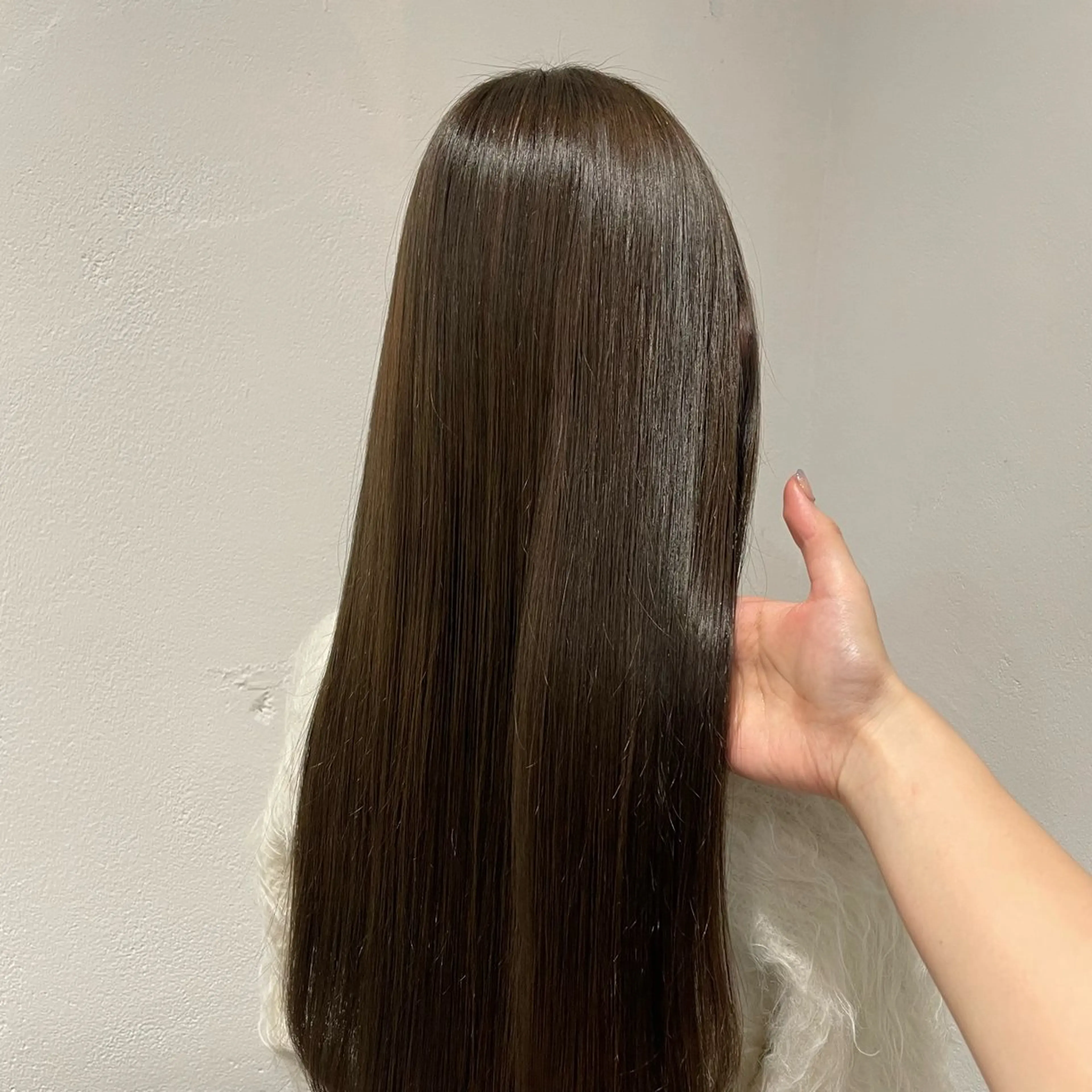 ロング 酸性ストレート 縮毛矯正 都島美容室 rion 🌛のヘアスタイル