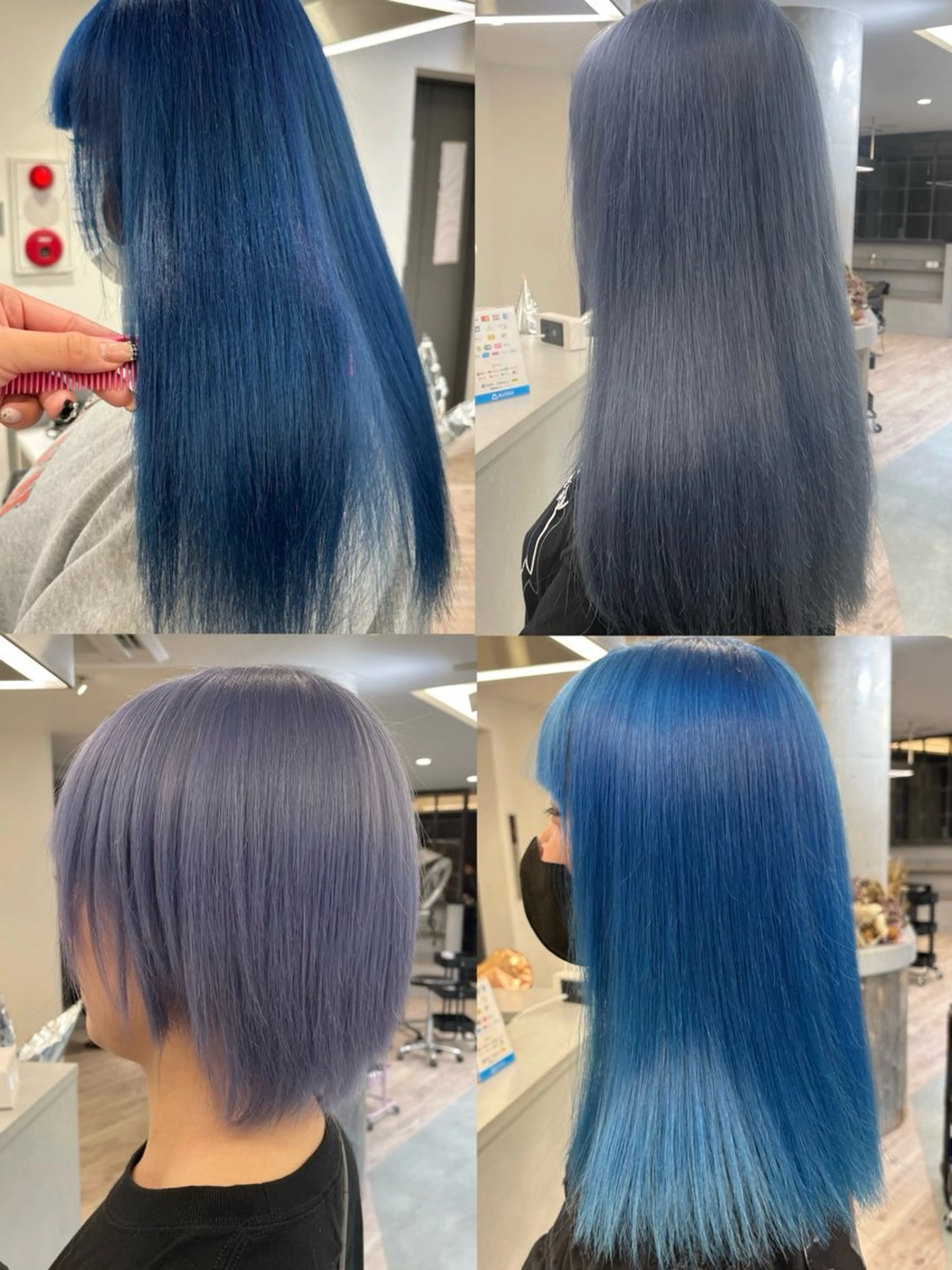 ロング カラー ヘアカラー 韓国ハイトーンカラー kana♡のヘアスタイル