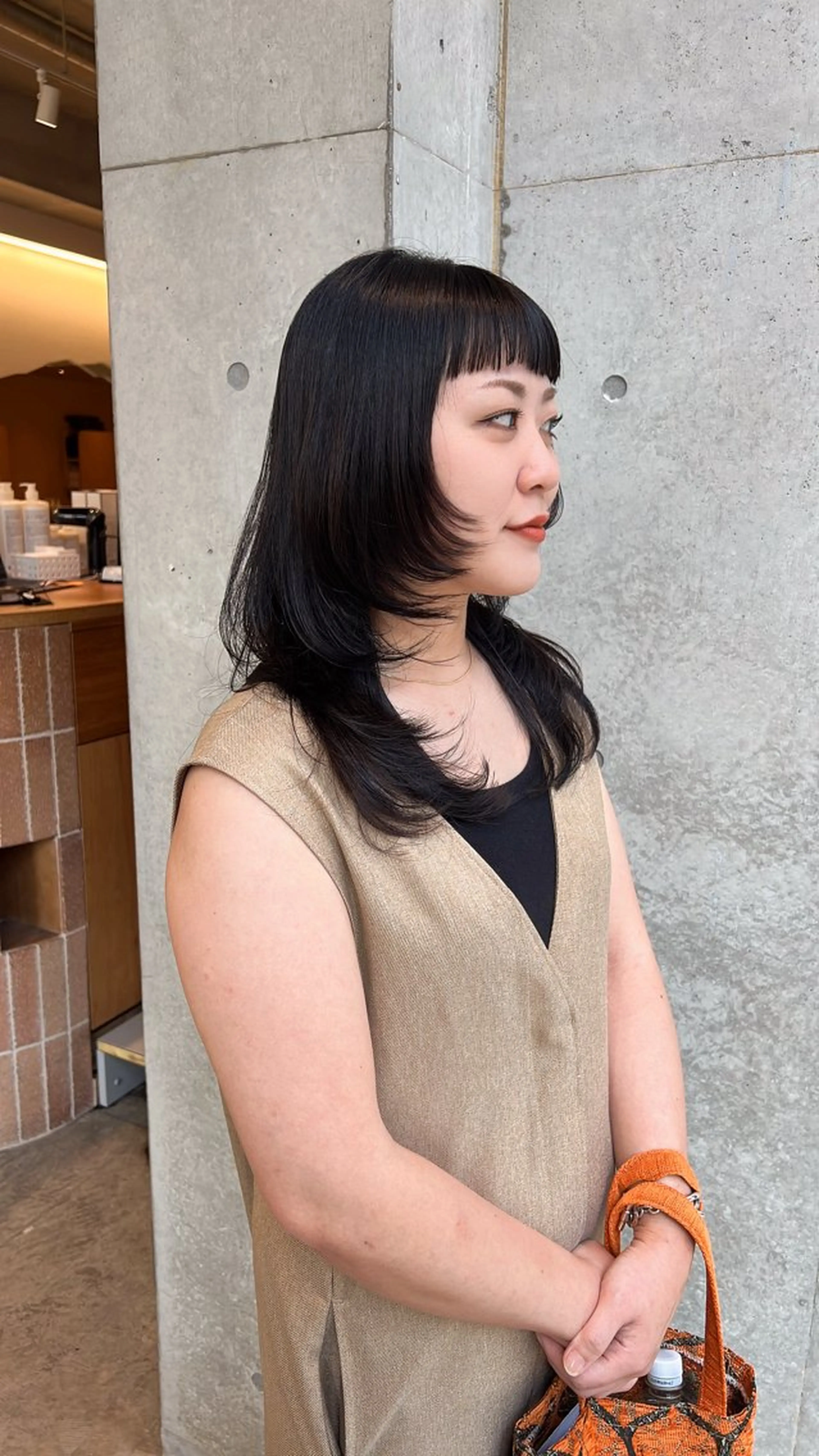 ロング カラー ロングレイヤー ブリーチ 透明感カラー ブリーチなしカラー 顔周りカット カット 誰より丁寧なカット/ 小林輝/レイヤーのヘアスタイル