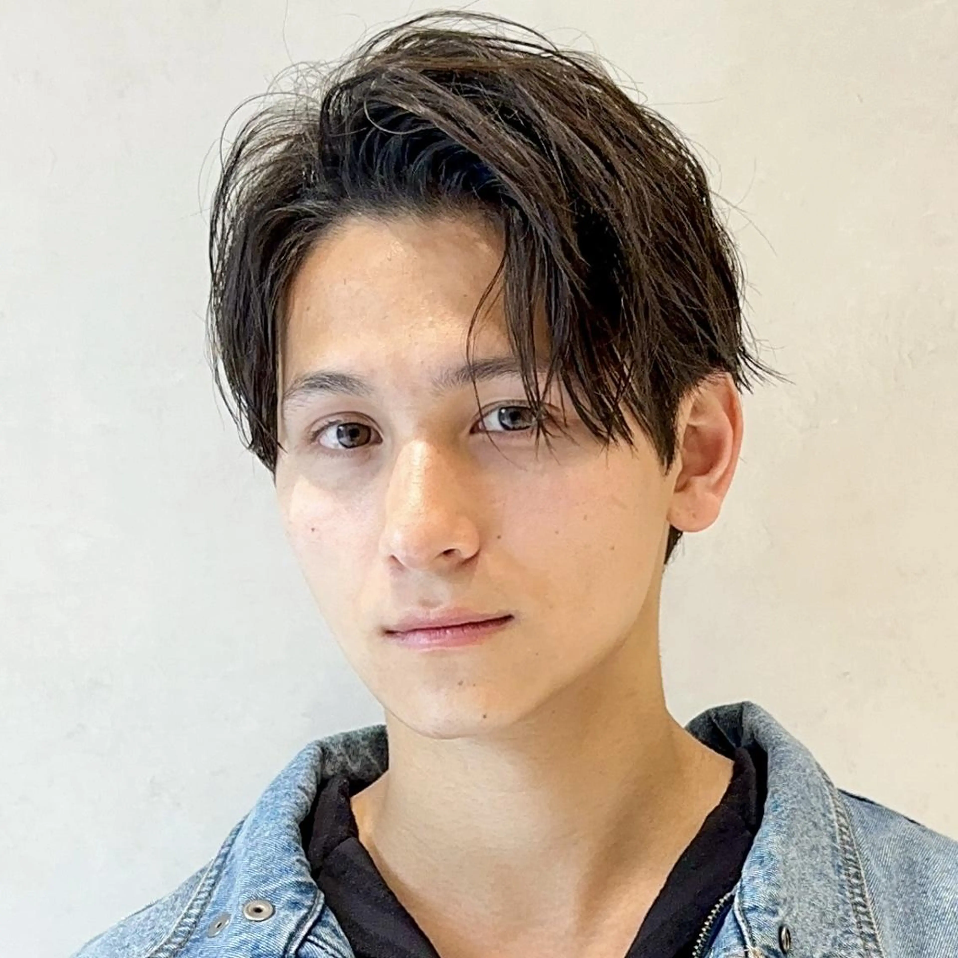 メンズ センターパート マッシュ メンズパーマ レイヤーカット/ レイヤーボブ/kiiのヘアスタイル