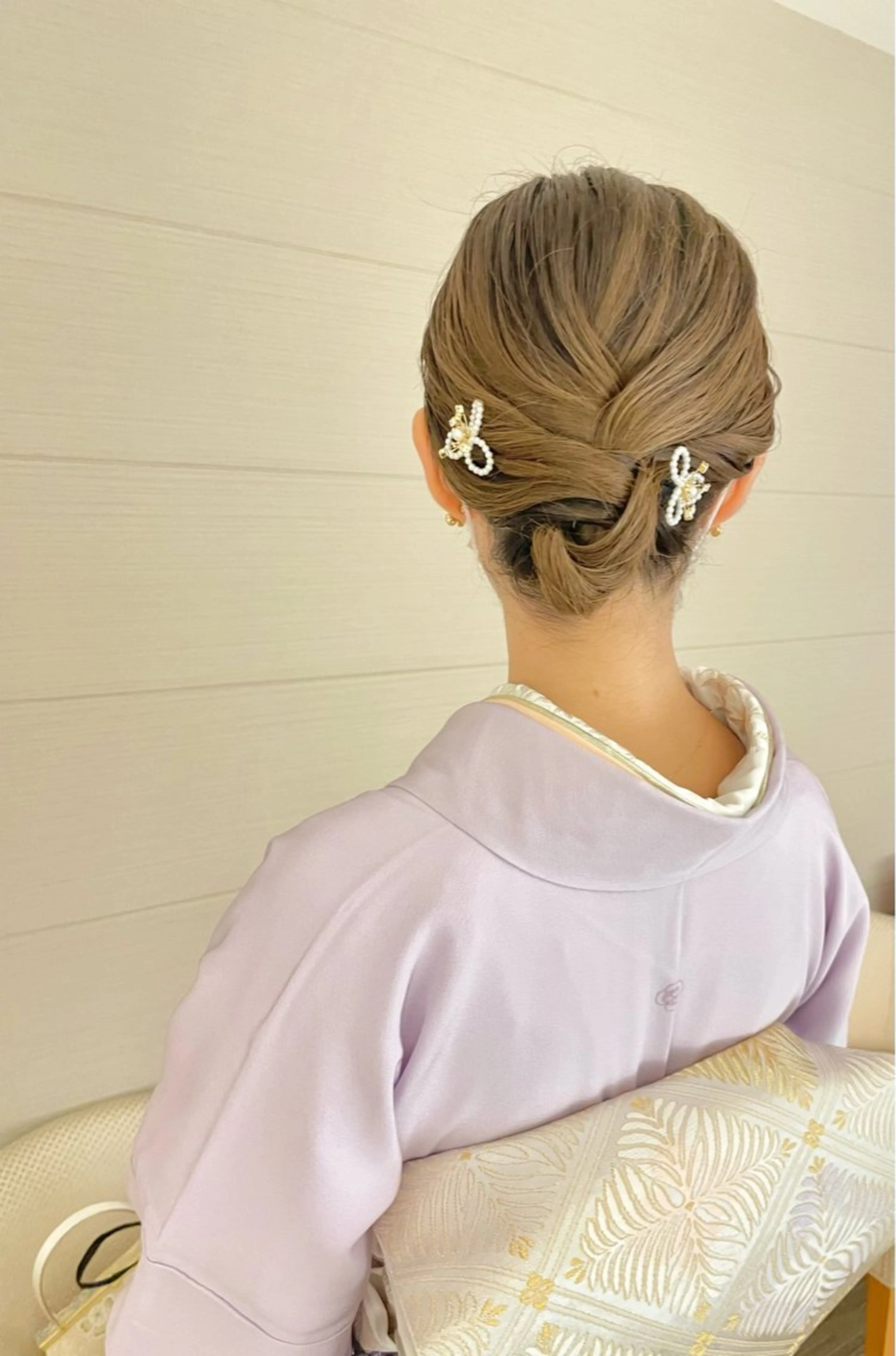 色留袖　着付け(ヘアセット付)の写真