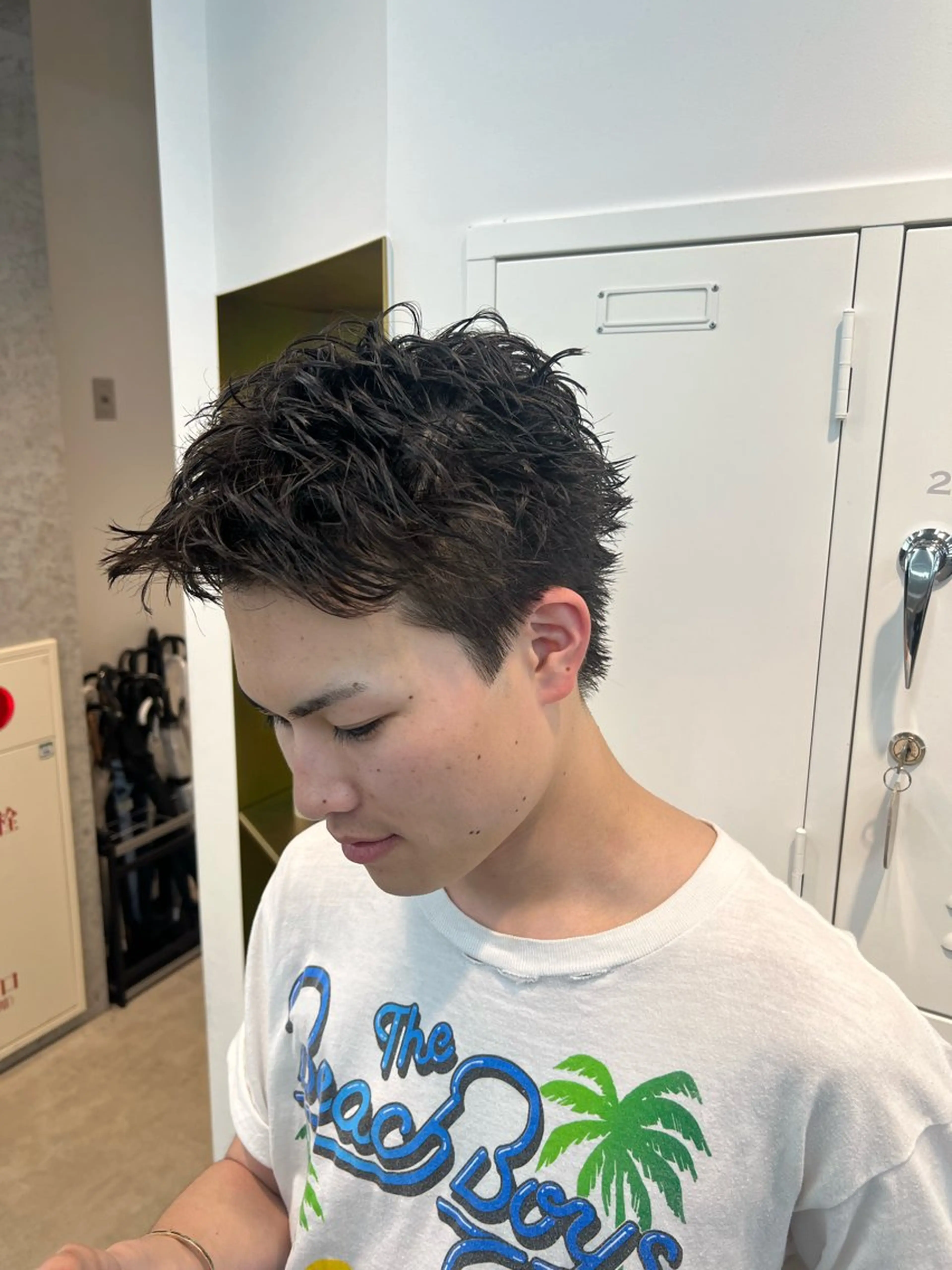 パーマ メンズ カット パーマ 🌀toa/波巻き✨ /メンズパーマ／栄のヘアスタイル