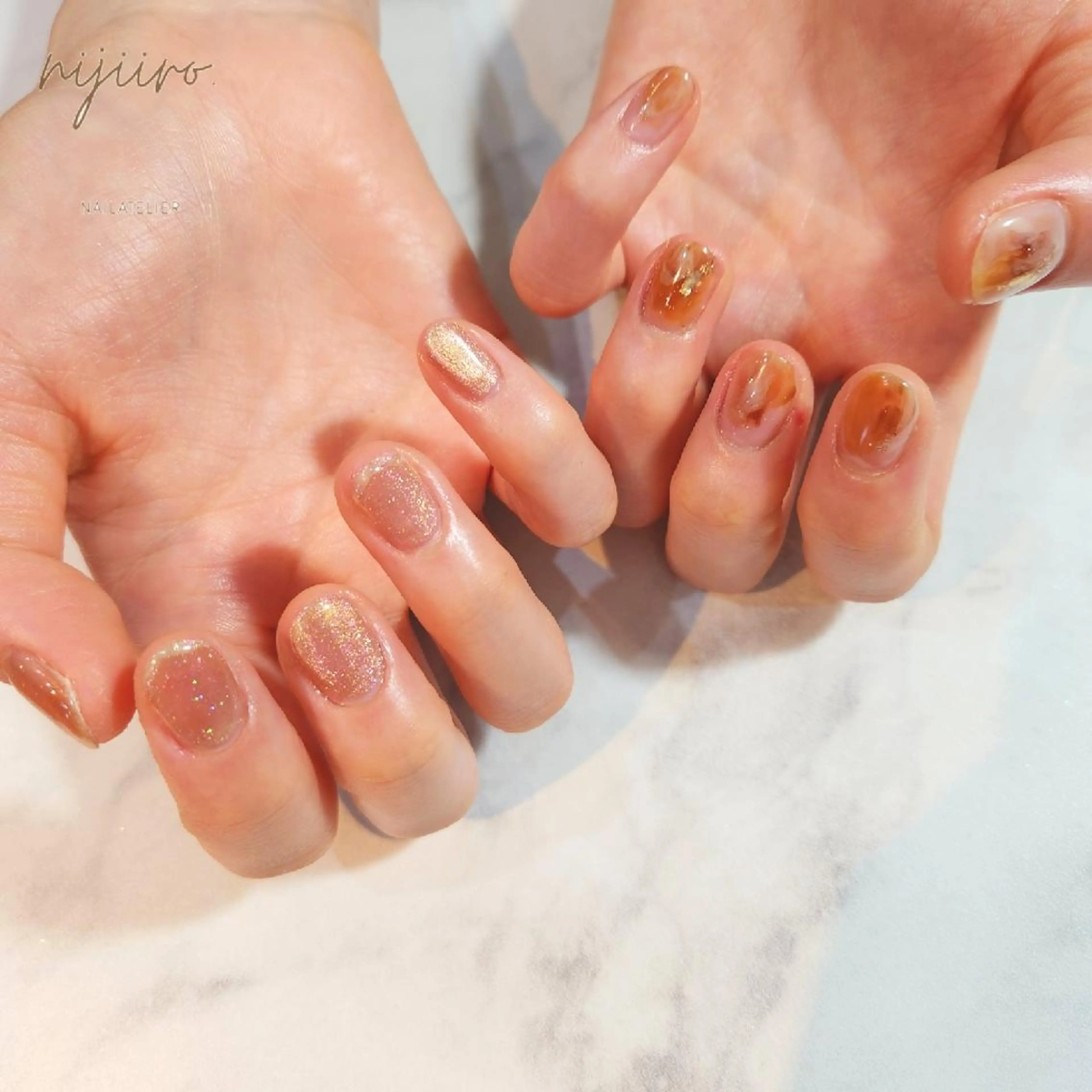 ネイル ハンドネイル nailatelier nijiiro.所属・nijiiro🌈 サトウのネイルデザイン