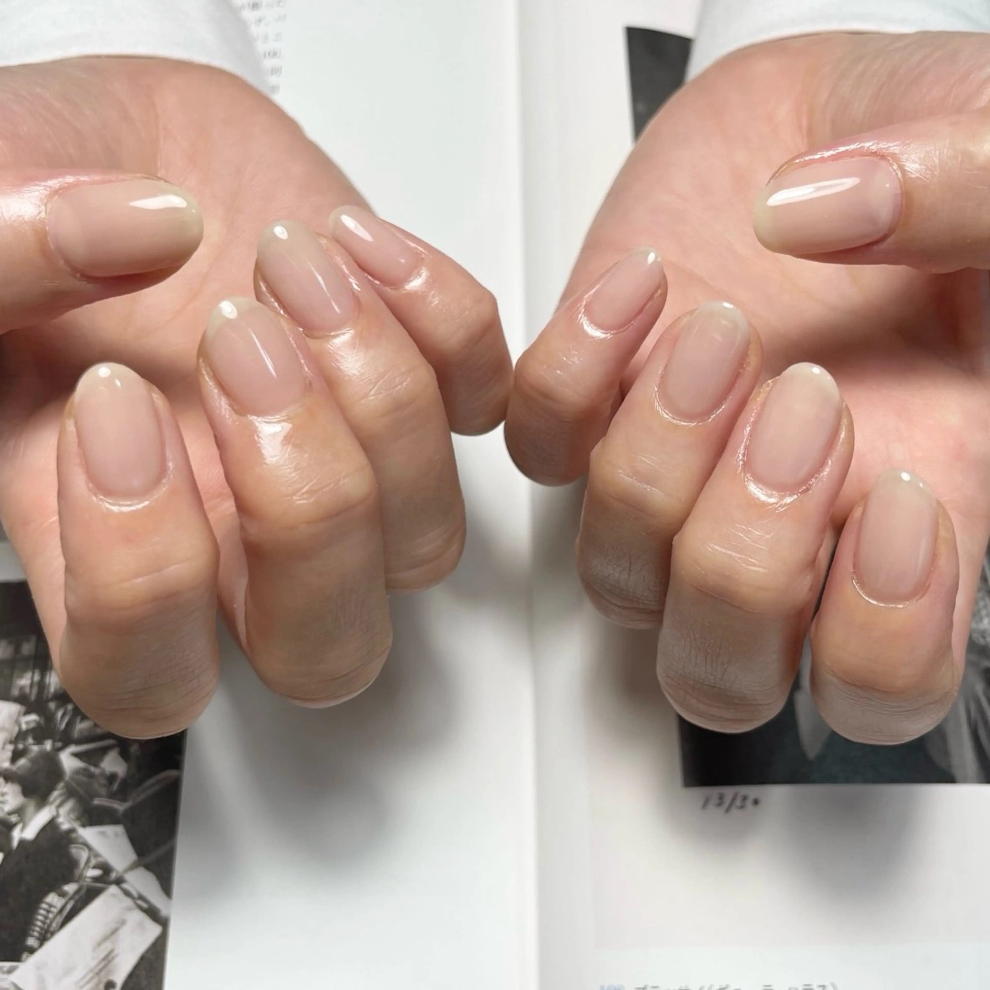 ネイル オフィスネイル ワンカラーネイル ハンドネイル y-neil | ニュアンスネイルのネイルデザイン