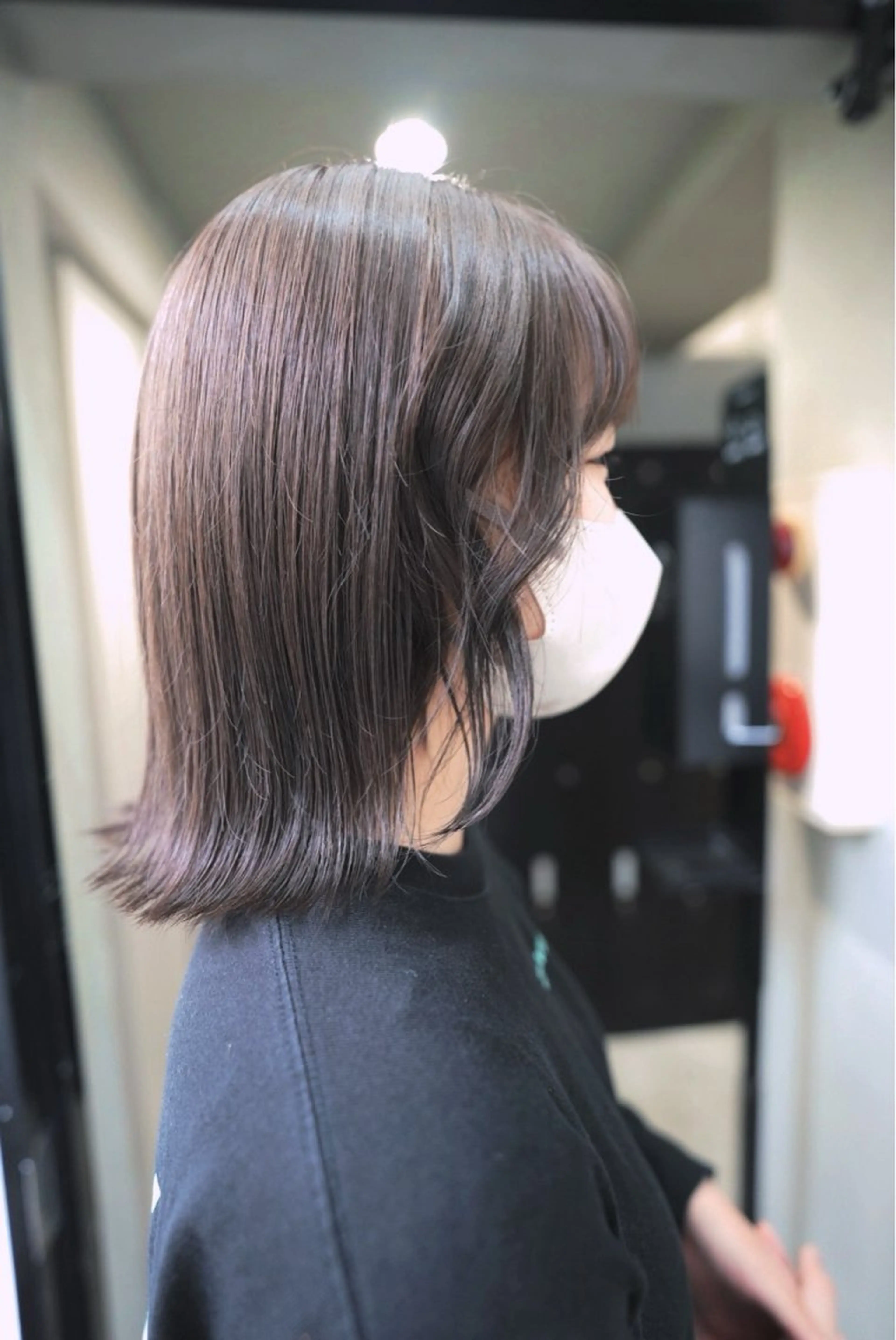 ミディアム カラー 原田 朱里のヘアスタイル
