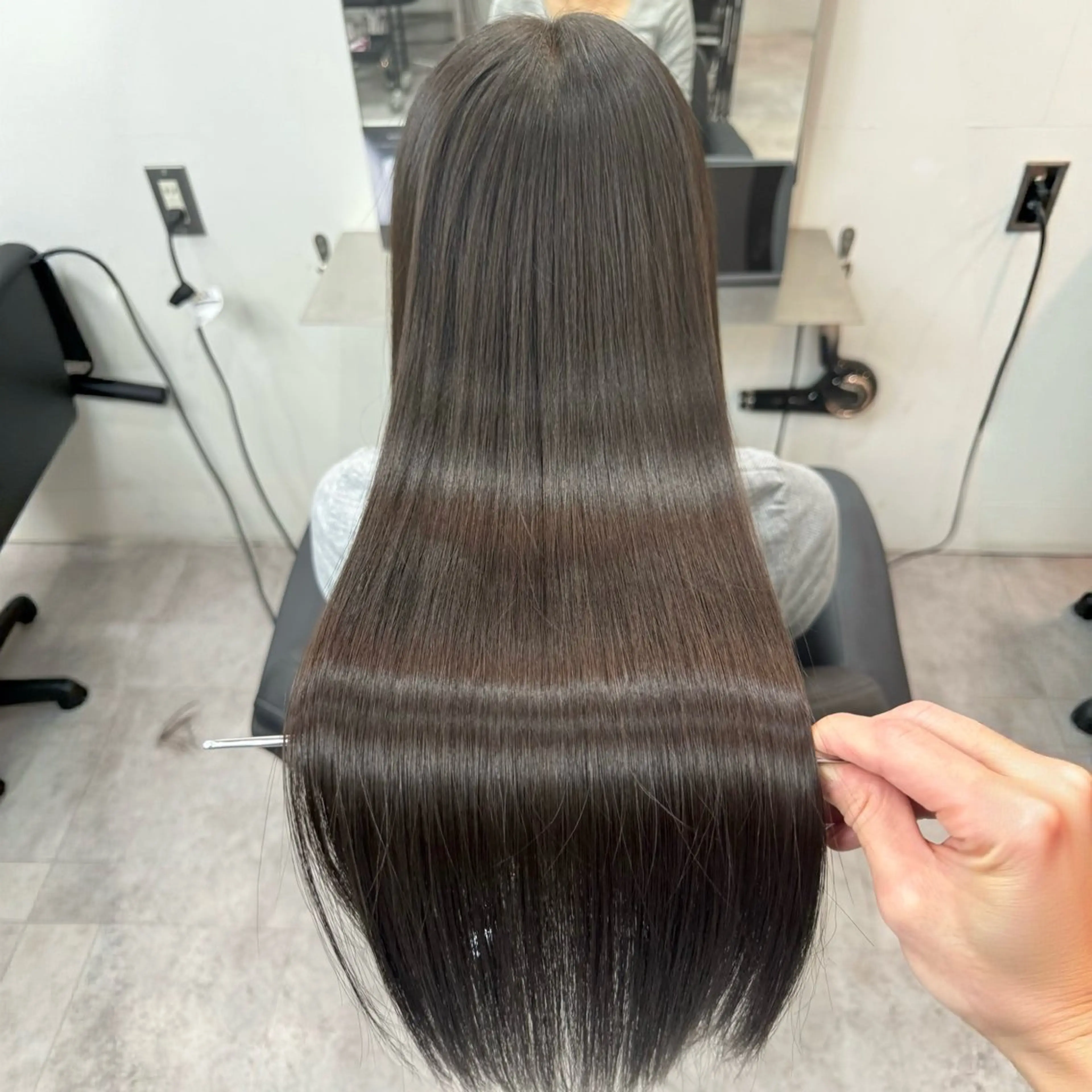 ロング ヘアカラー トリートメント 🤍韓国カラー/ 艶カラー/マホのヘアスタイル