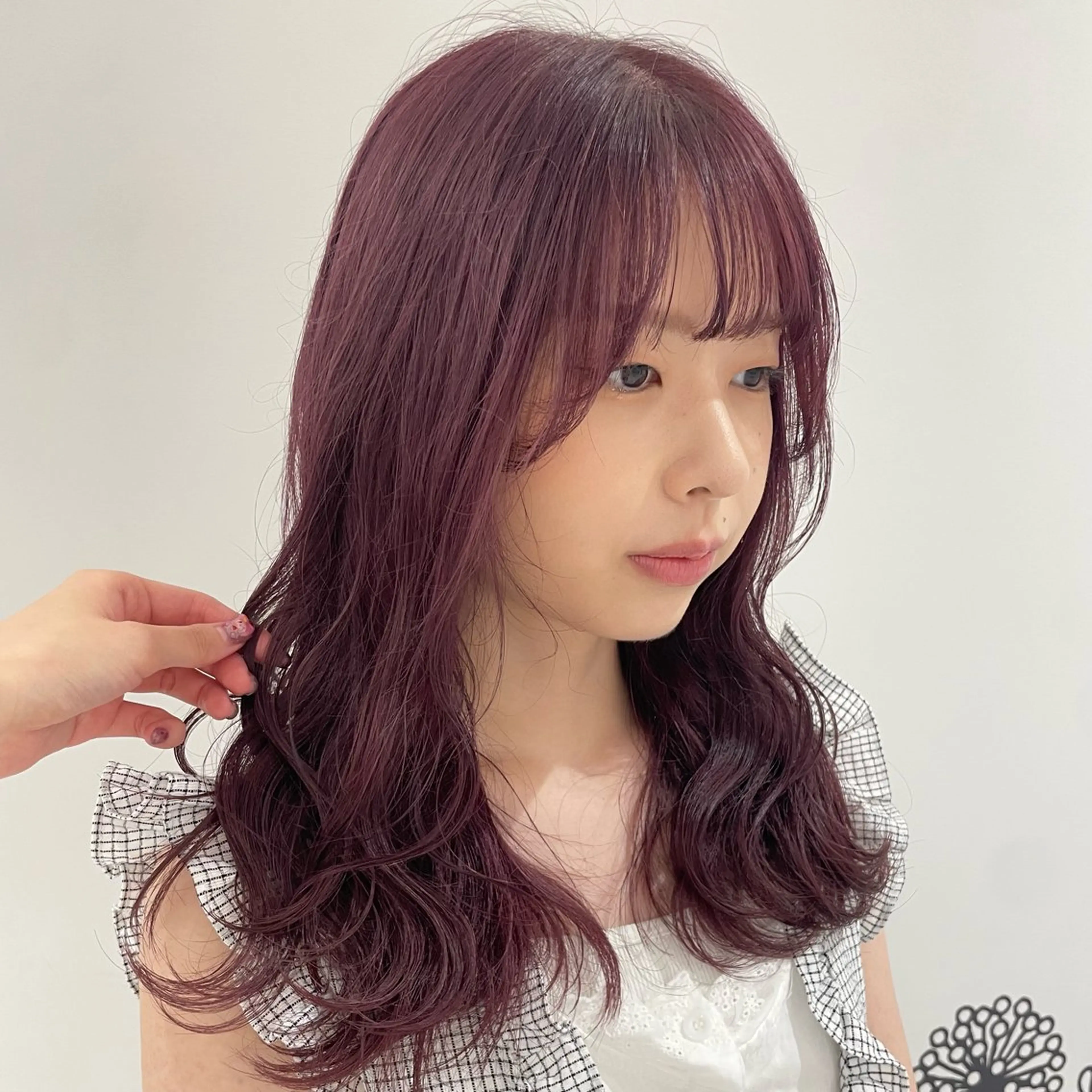 セミロング ヘアカラー トリートメント 🎟暖色カラー /アレンジ🎀くるみのヘアスタイル