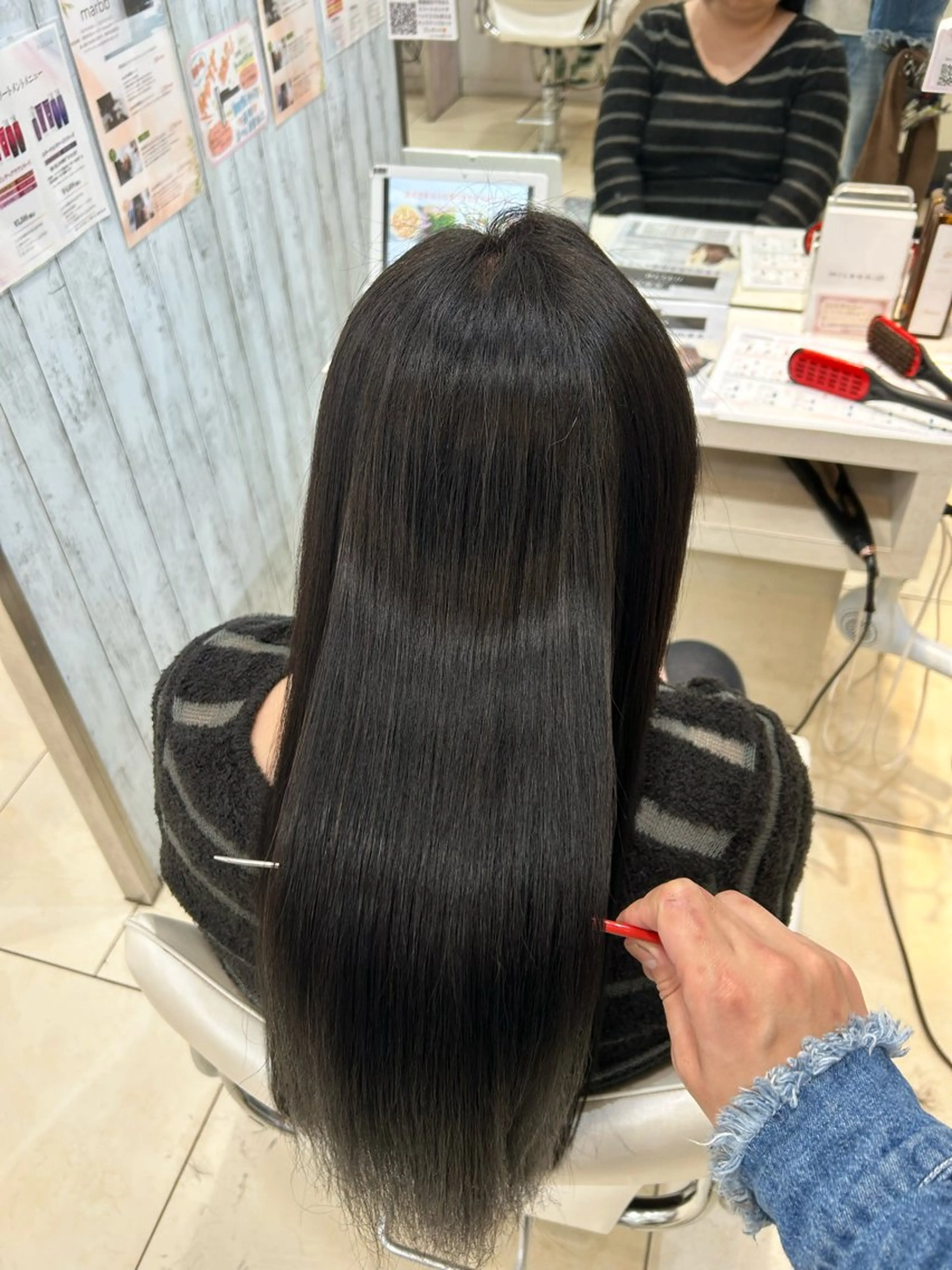 ロング カット ヘアカラー トリートメント 【髪質改善カラー】 瀧田嵐士🇰🇷のヘアスタイル