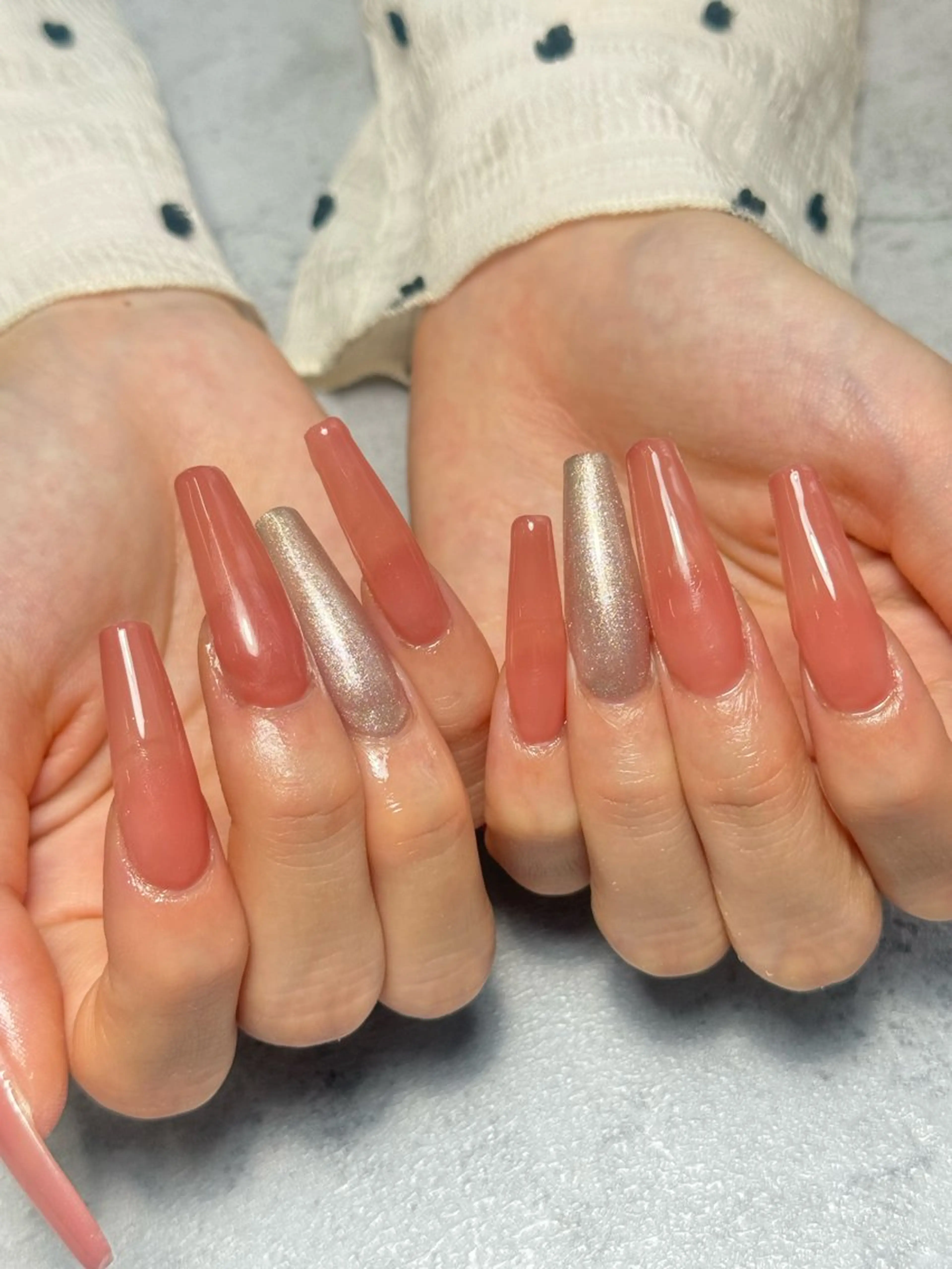 ネイル 長さ出し ワンカラーネイル ハンドネイル K+1所属・k+1💅🏻 miyukiのネイルデザイン