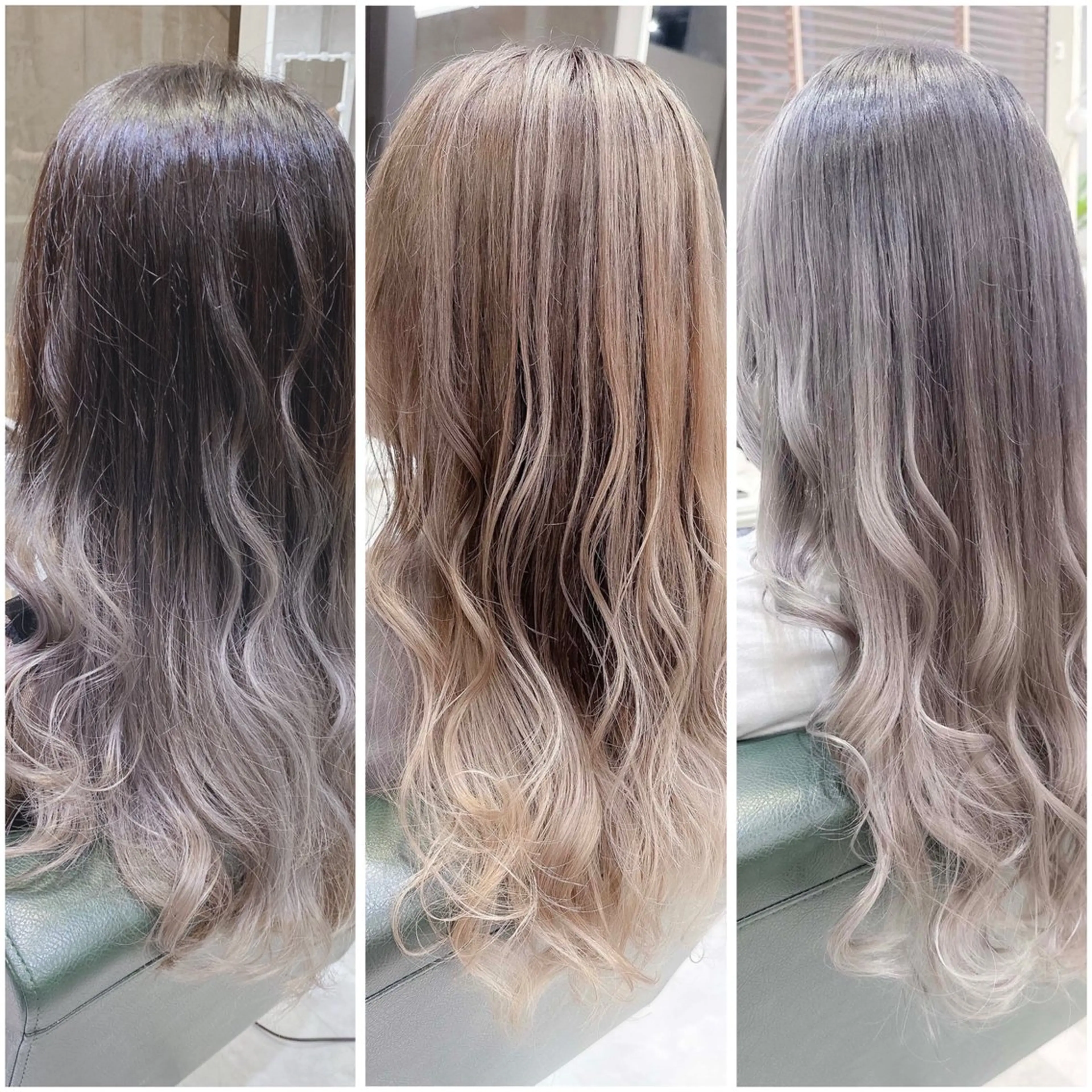 ロング カラー ベージュカラー ブリーチ デザインカラー グラデーションカラー グレージュ DAYS Men’sのヘアスタイル