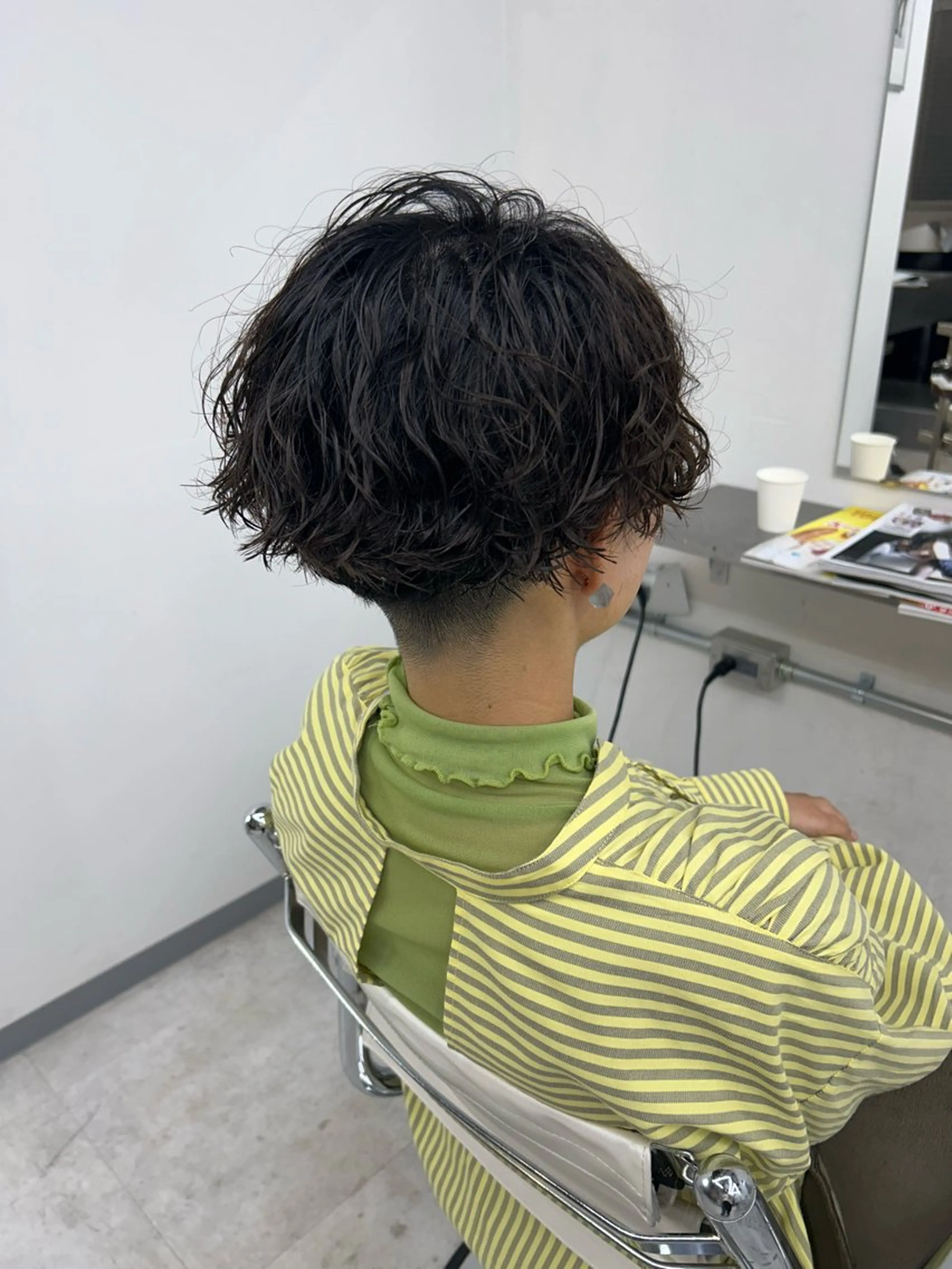 ショート パーマ 田口 莉奈のヘアスタイル