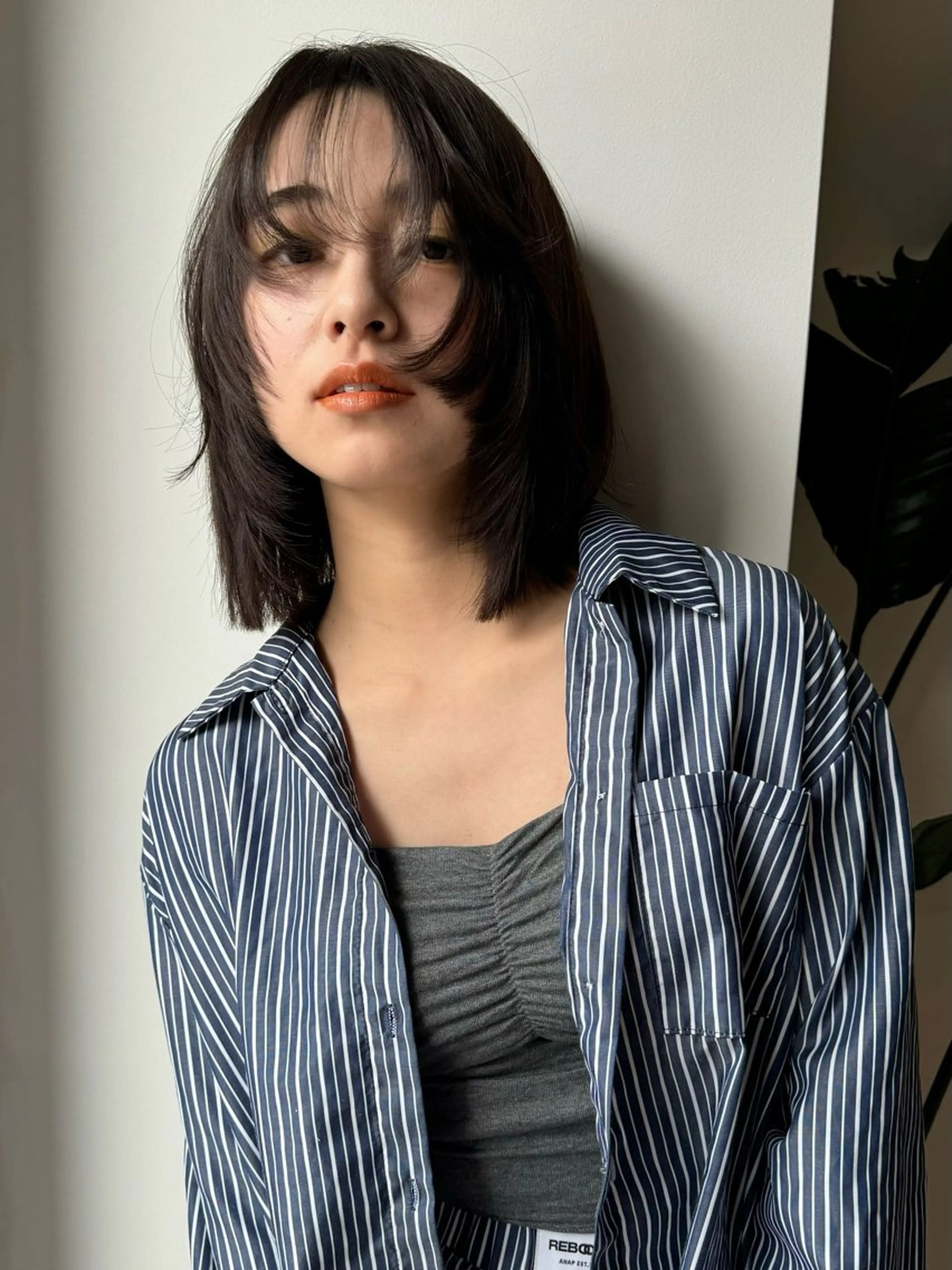 ミディアム 顔周りカット レイヤーカット レイヤー/大人ボブ 渡邉【日吉美容室】のヘアスタイル