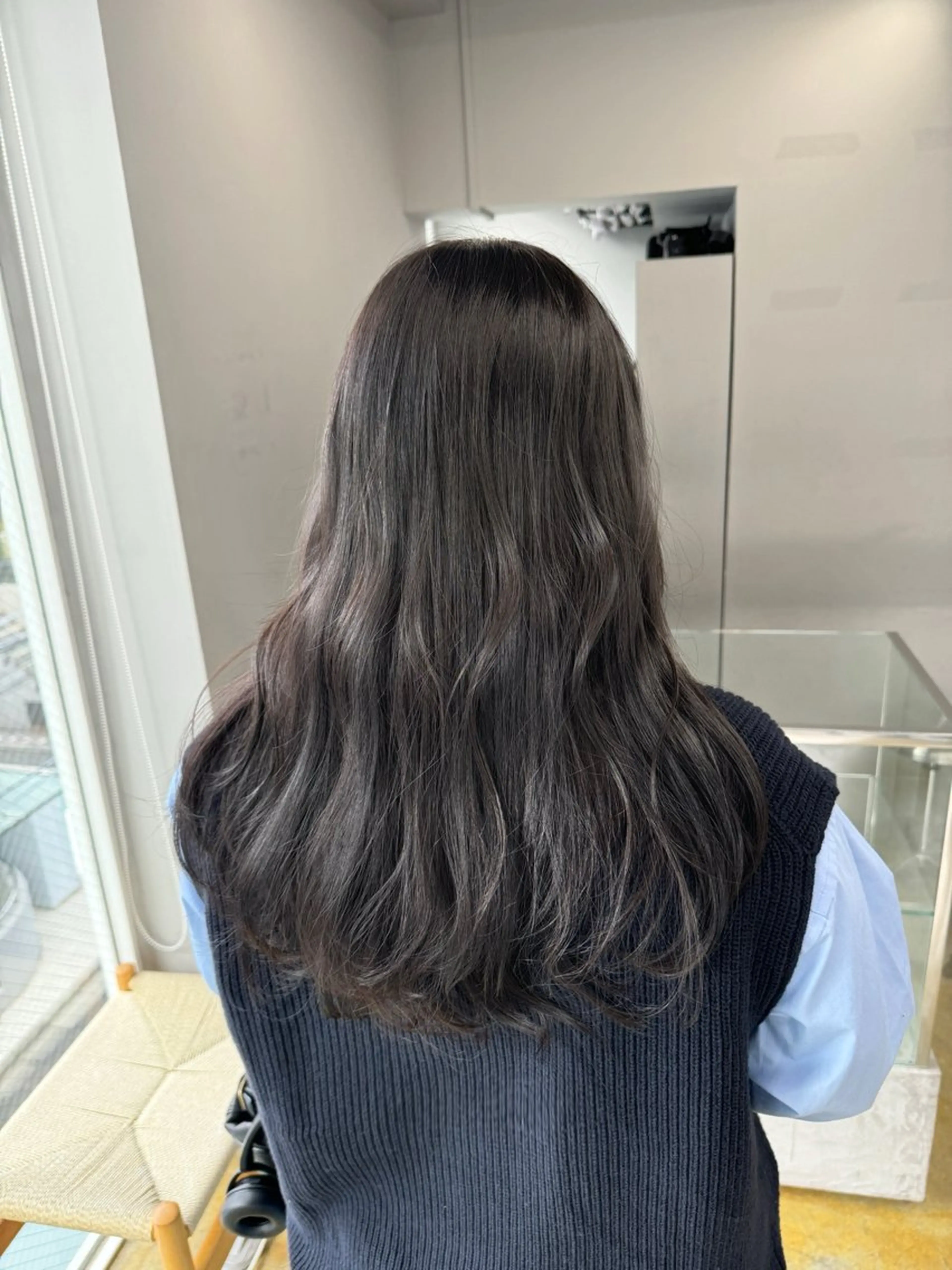 ミディアム ヘアカラー トリートメント 髪質改善カラー♡/ 縮毛矯正/珠貴のヘアスタイル