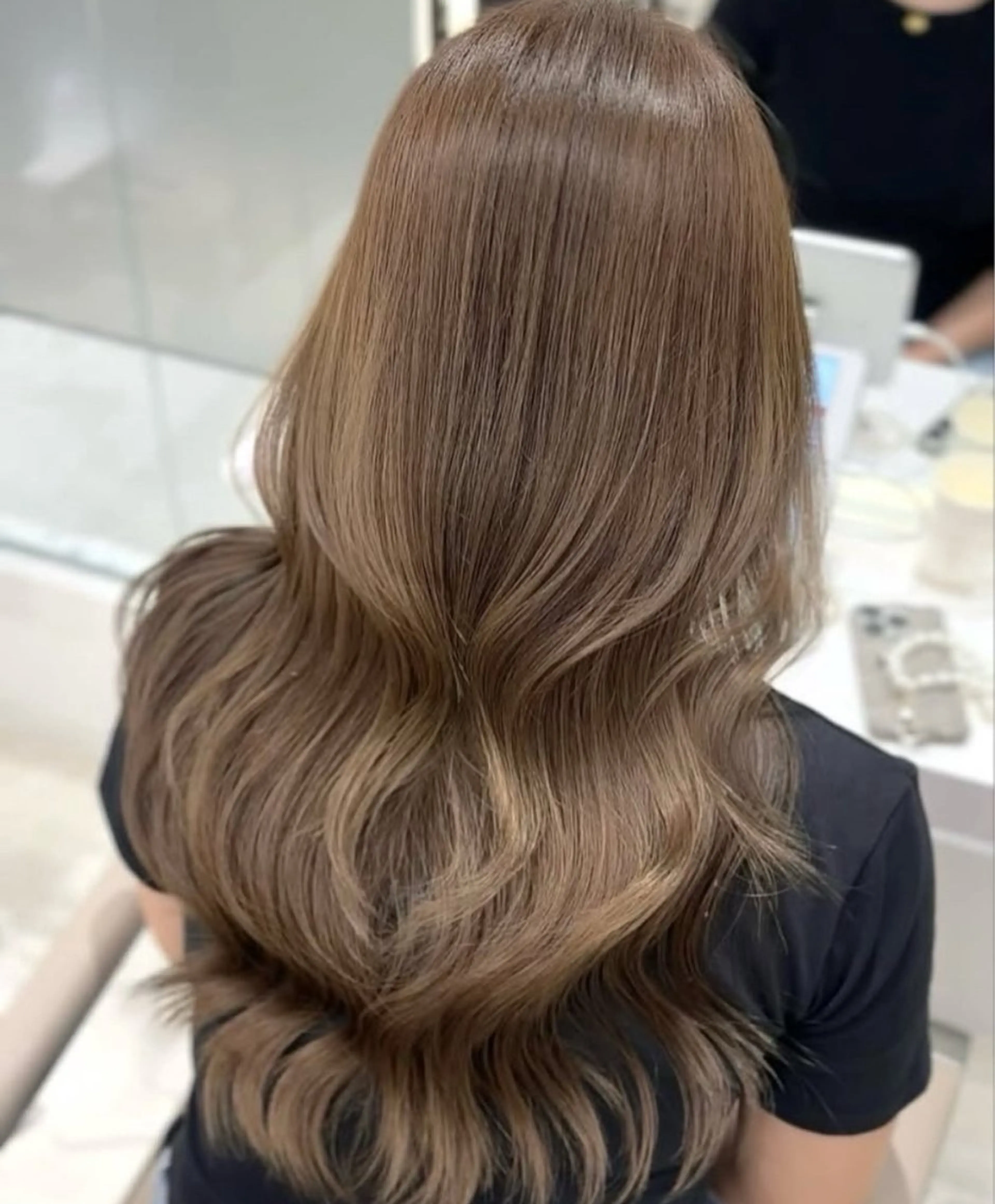 ロング カット ヘアカラー トリートメント ダブルカラー髪質改善 /Annaのヘアスタイル