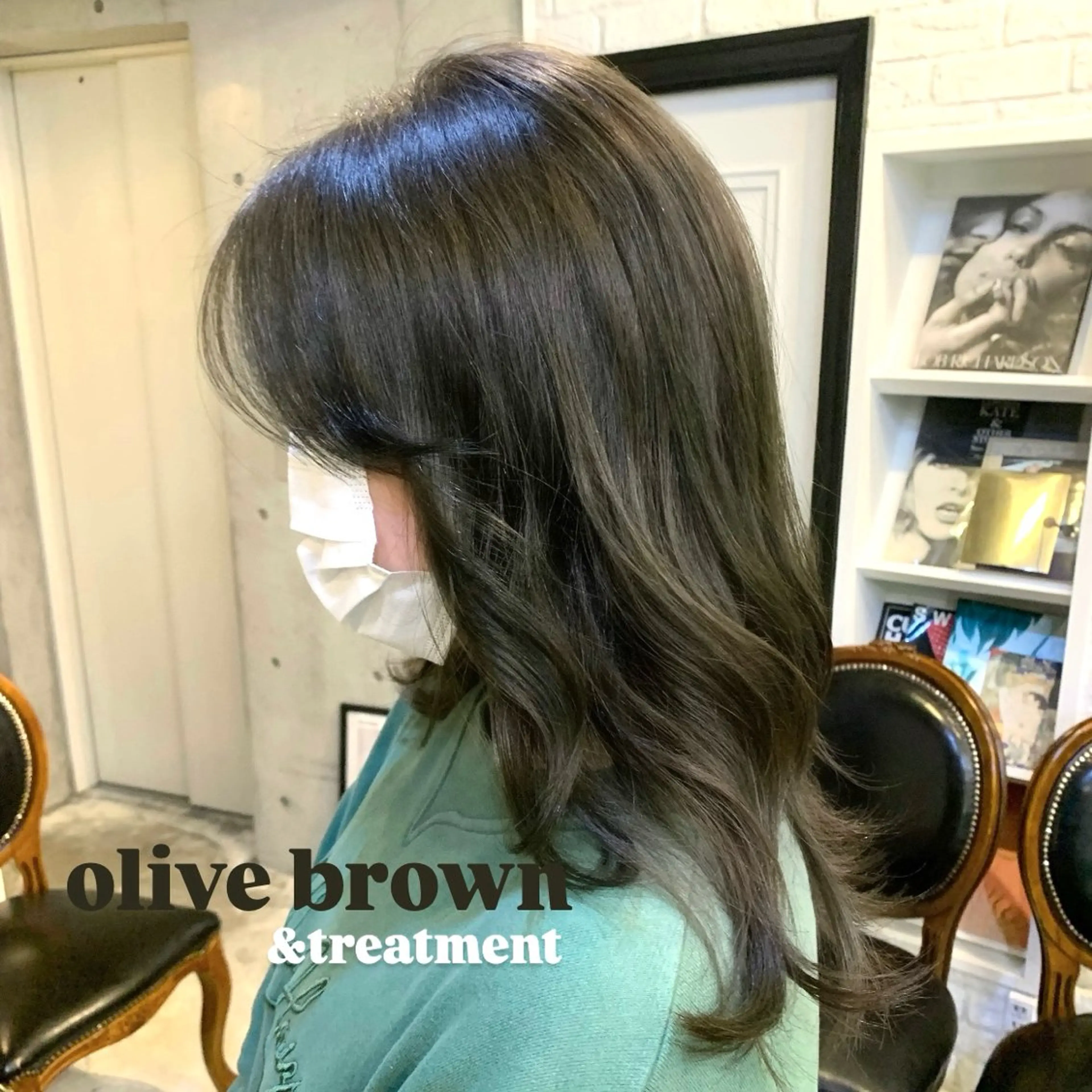 ミディアム カラー watanabe Yuukaのヘアスタイル