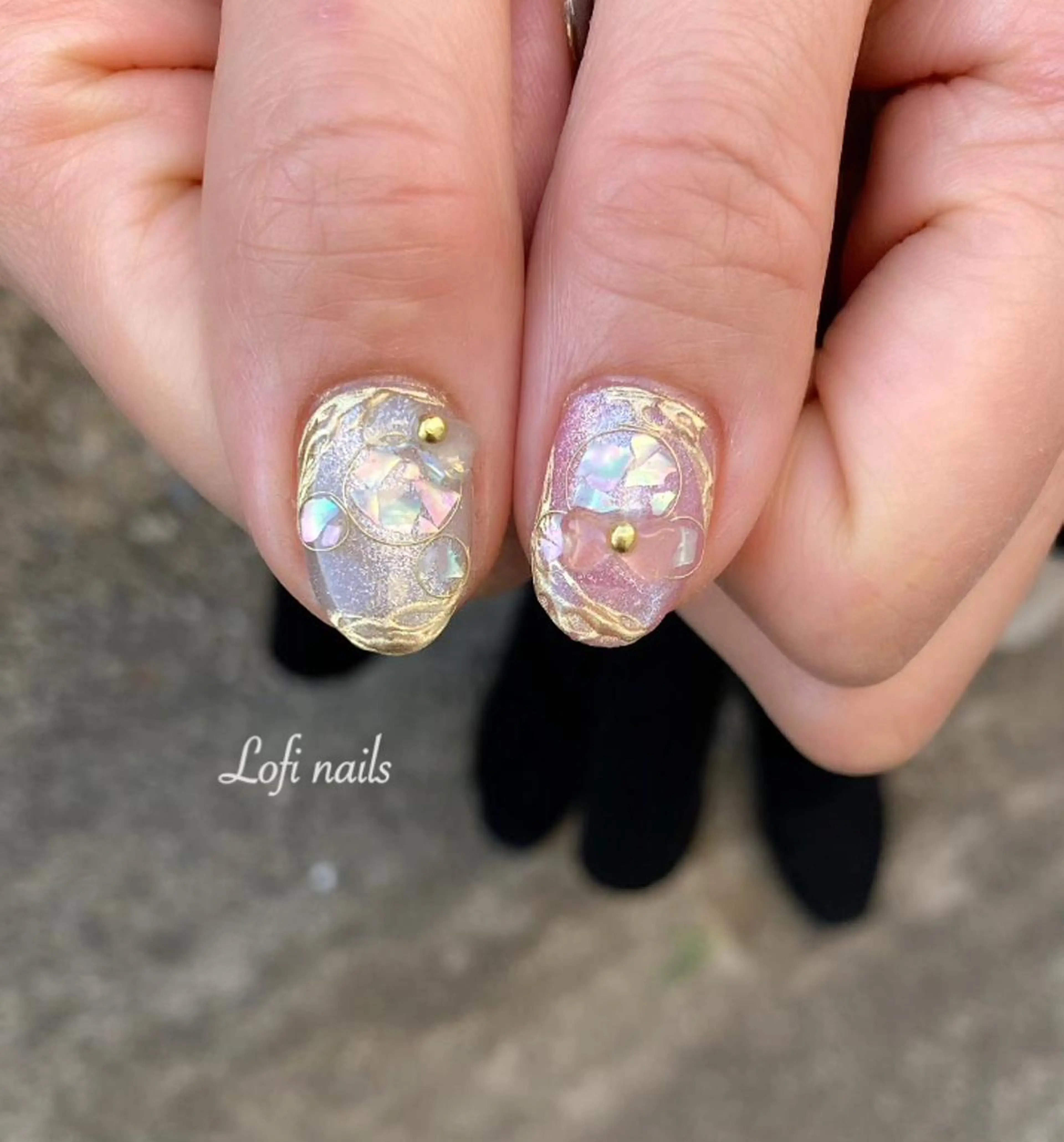 ミディアム ネイル Lofi nails ゆきこのネイルデザイン