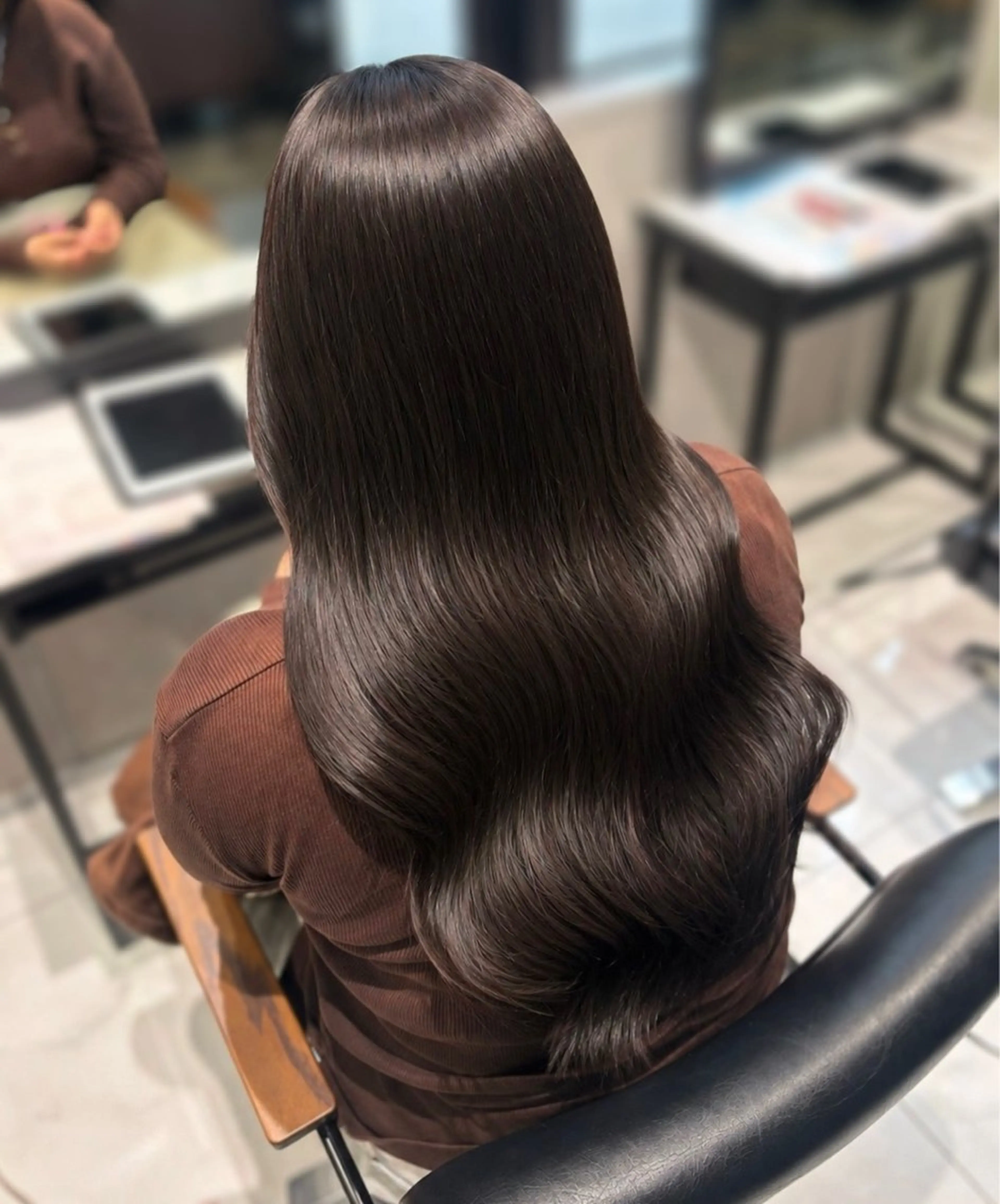ロング カット ヘアカラー トリートメント ﾊﾙｶ🌷ﾅﾁｭﾗﾙ 盛れ/韓国ヘアのヘアスタイル