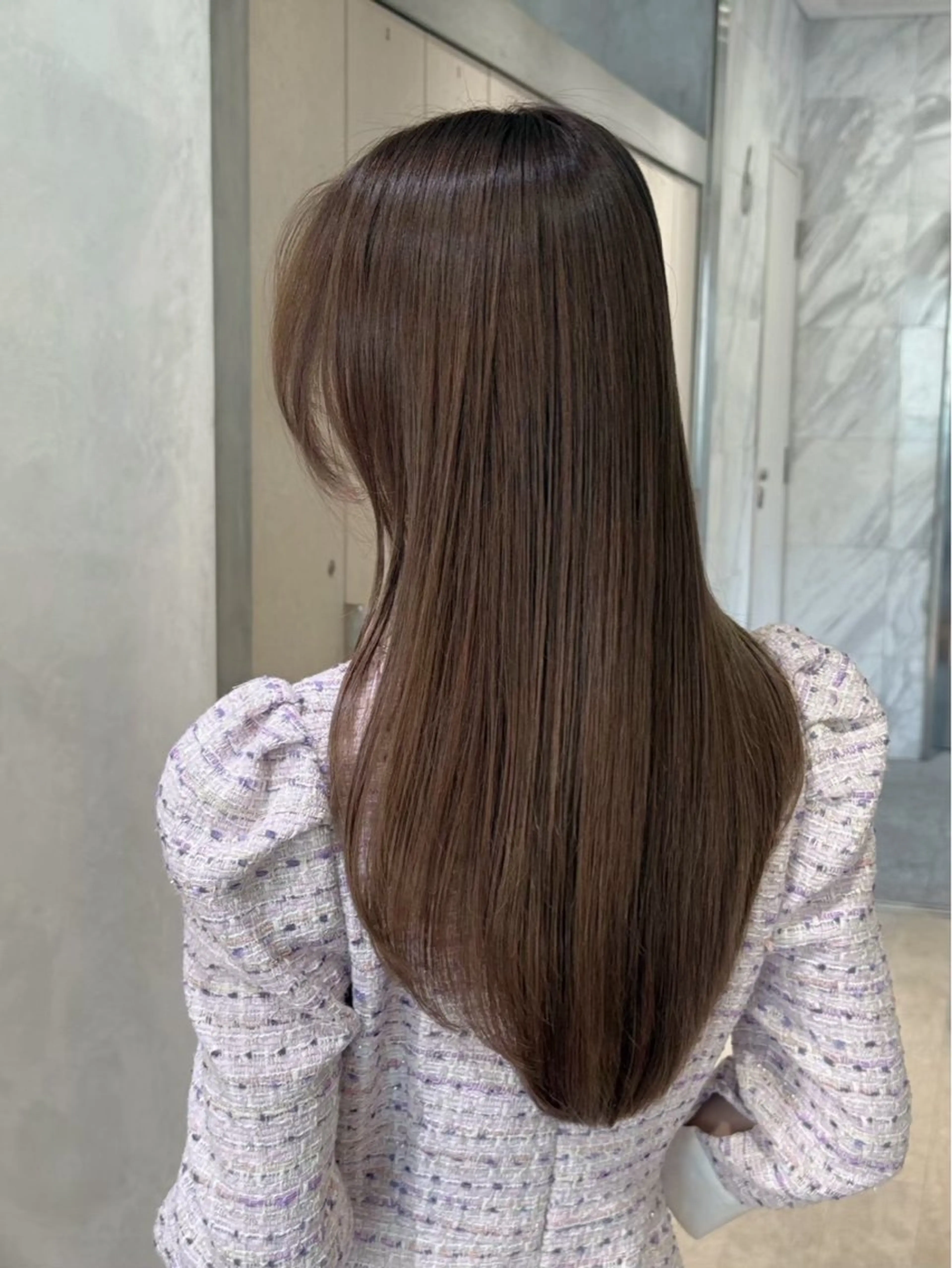 ロング カラー 透明感カラー 縮毛矯正 カット ヘアカラー 縮毛矯正 トリートメント 韓国ヘア🇰🇷/縮 毛矯正🫧/木村和生のヘアスタイル