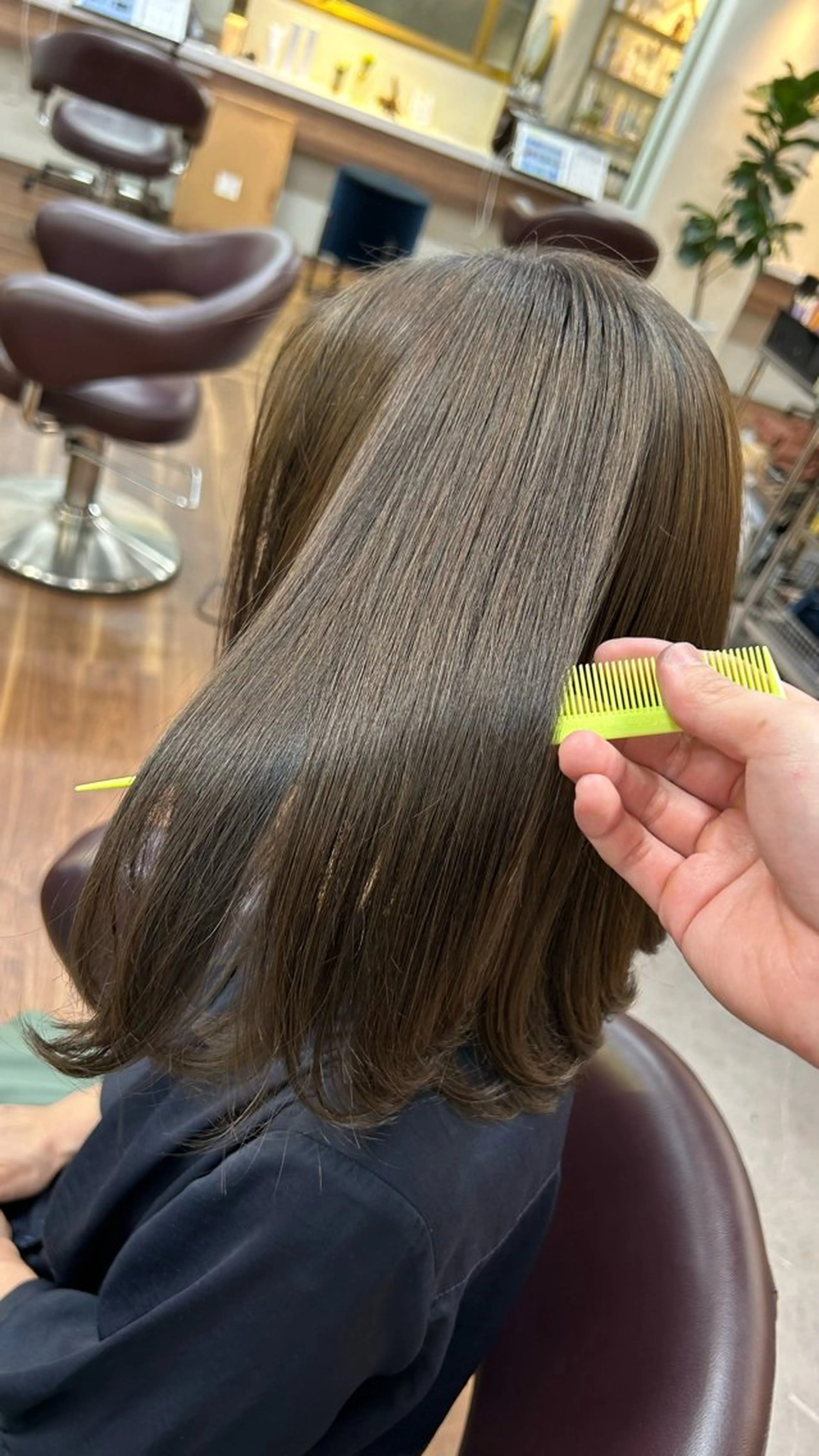 カラー ベージュカラー 野上 晃生のヘアスタイル