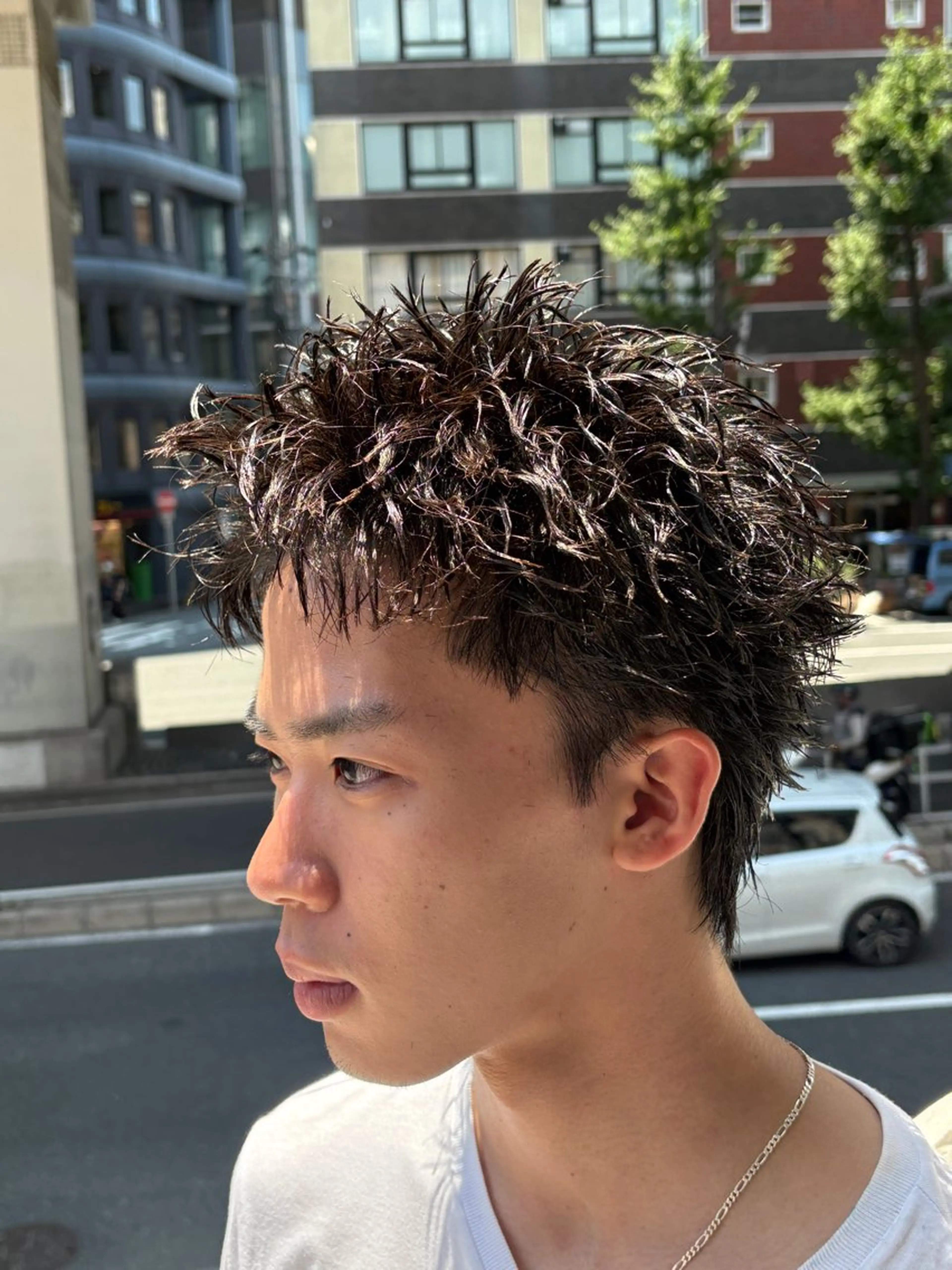 ショート パーマ メンズ 茶屋町メンズサロン 小野湧翔のヘアスタイル