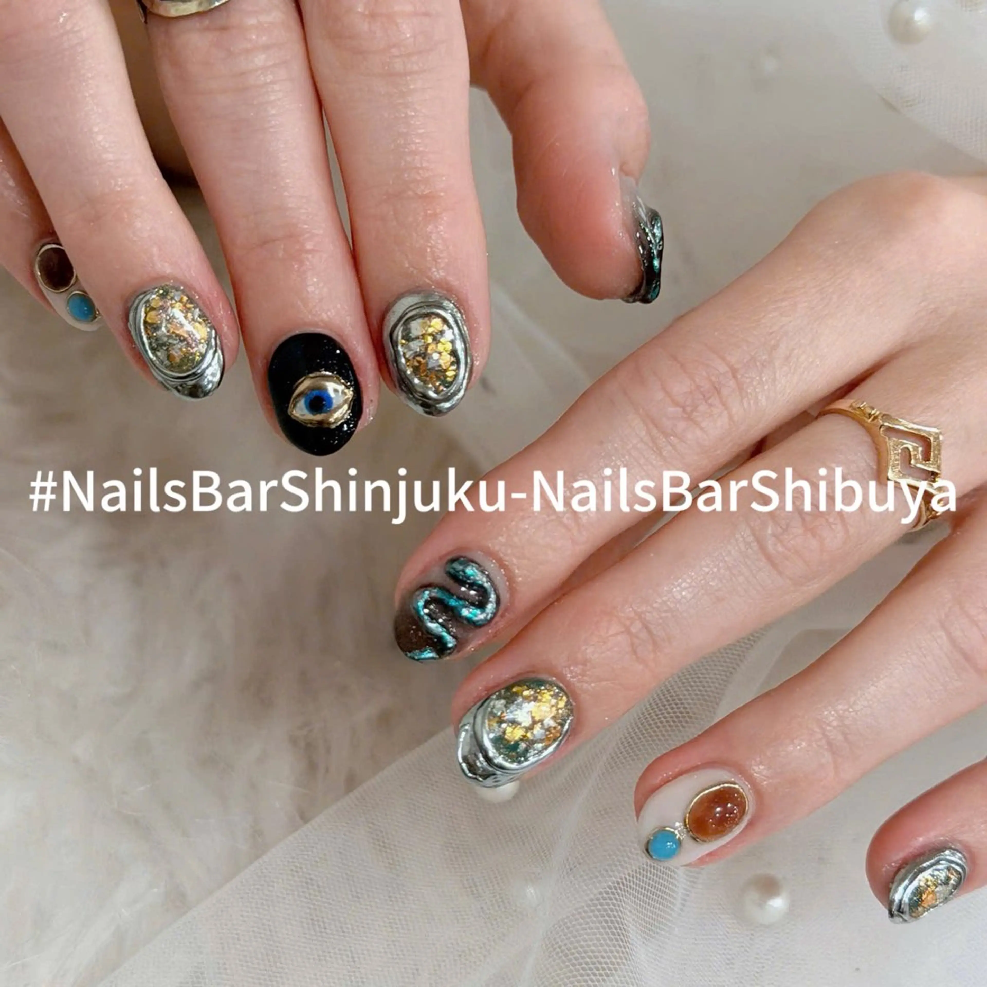 ネイル 長さ出し フレンチネイル ジェルネイル 韓国ネイル ロングネイル NAILS BAR SHINJUKUのネイルデザイン