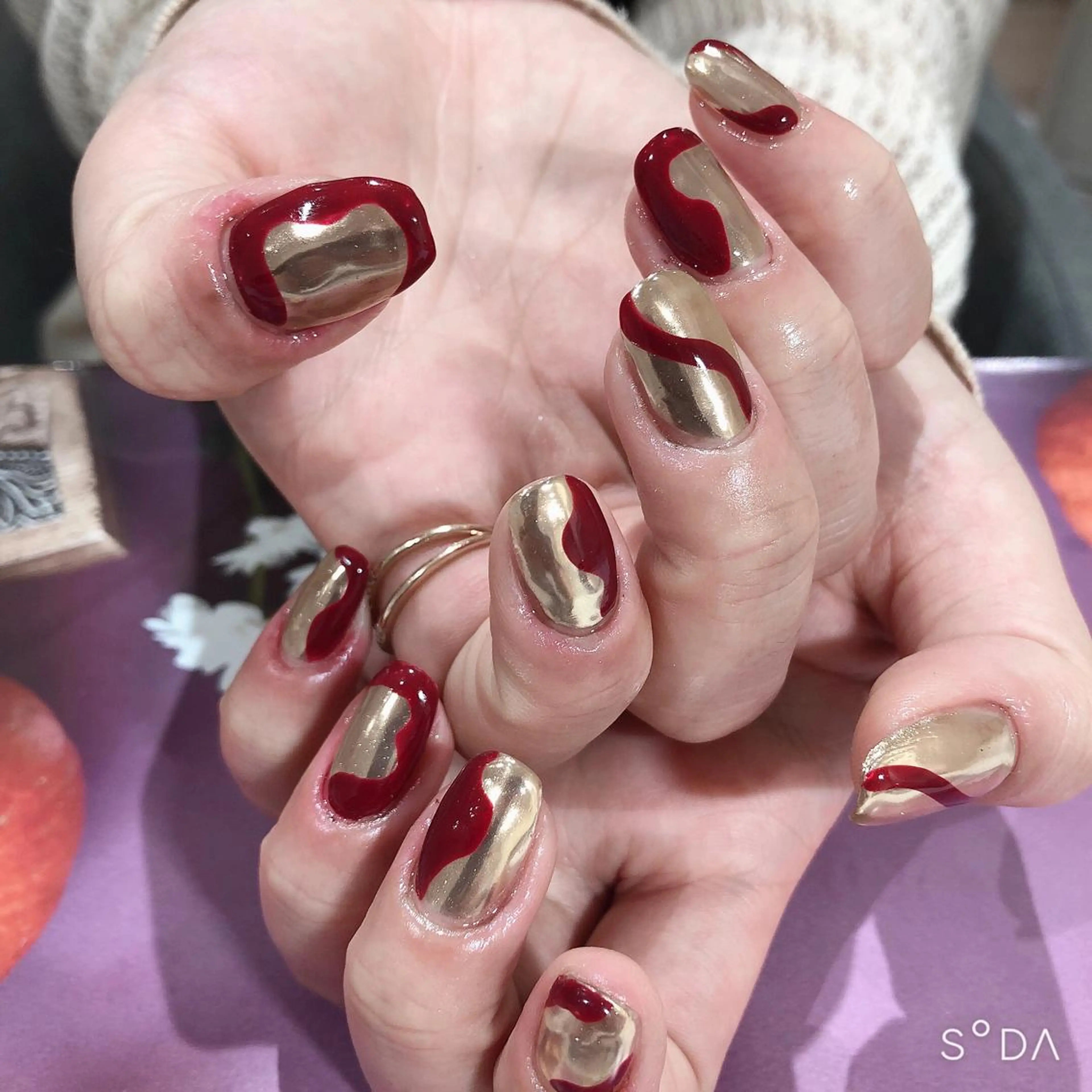 ネイル ミラーネイル ニュアンスネイル ハンドネイル 吉野✨ ネイルデザイナー✨のネイルデザイン