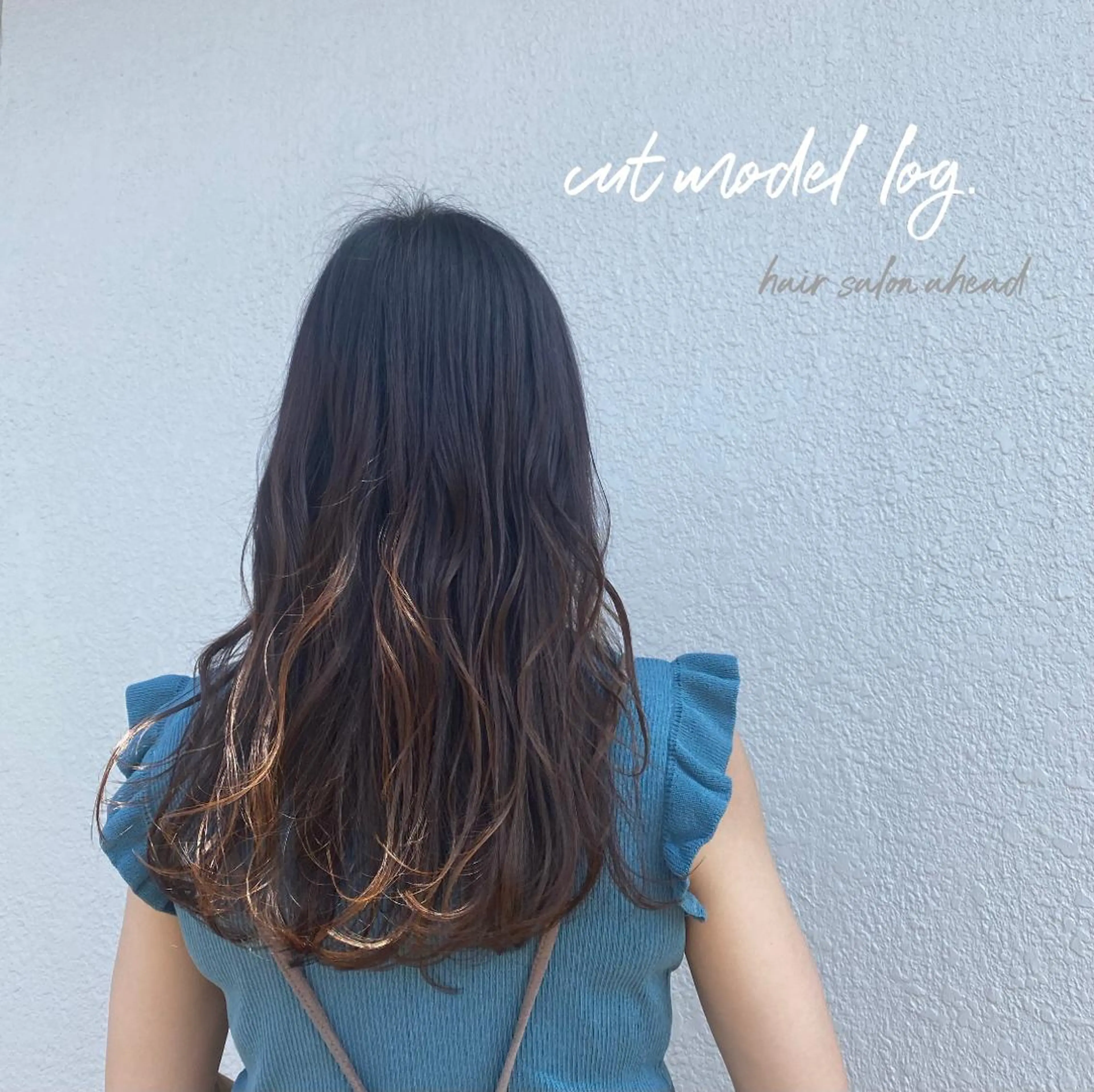 ロング 顔周りカット レイヤーカット 🪻花屋併設🪻秀島 有紀のヘアスタイル