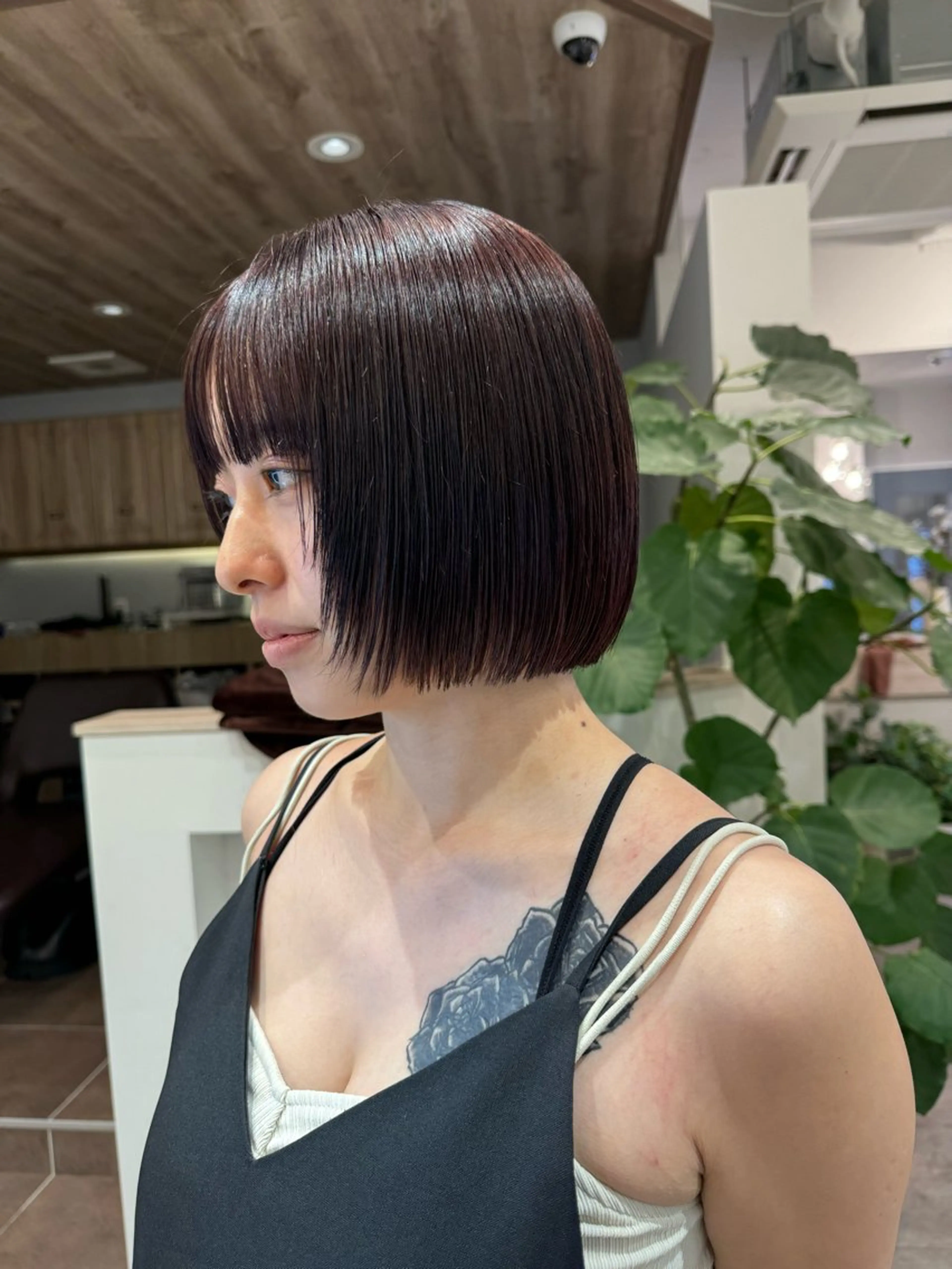 ショート ボブレイヤー ボブ レイヤーカット 神 嵩徳のヘアスタイル