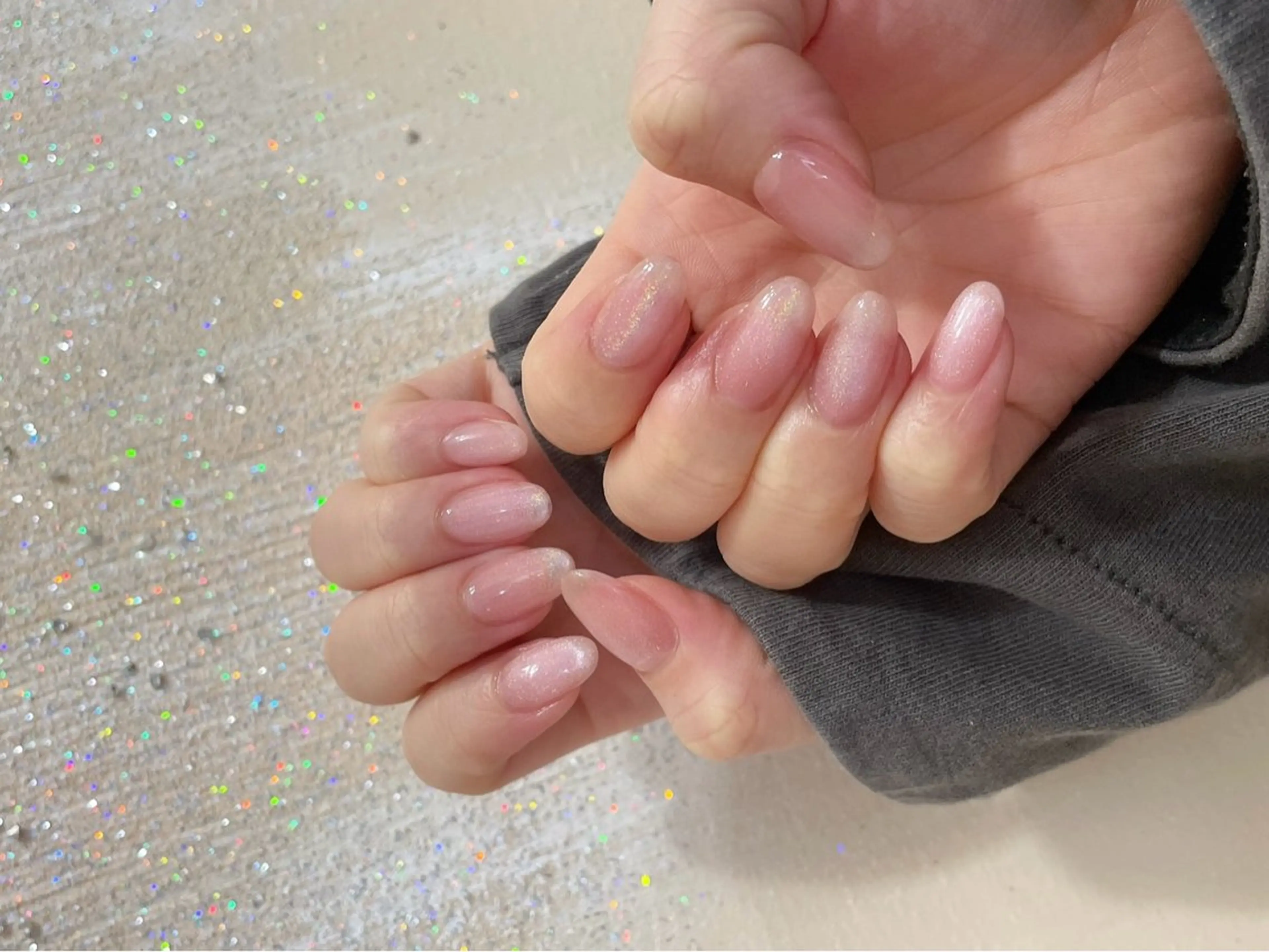 ネイル オーロラネイル フットネイル フレンチネイル ジェルネイル マグネットネイル kikinail 溝の口のネイルデザイン