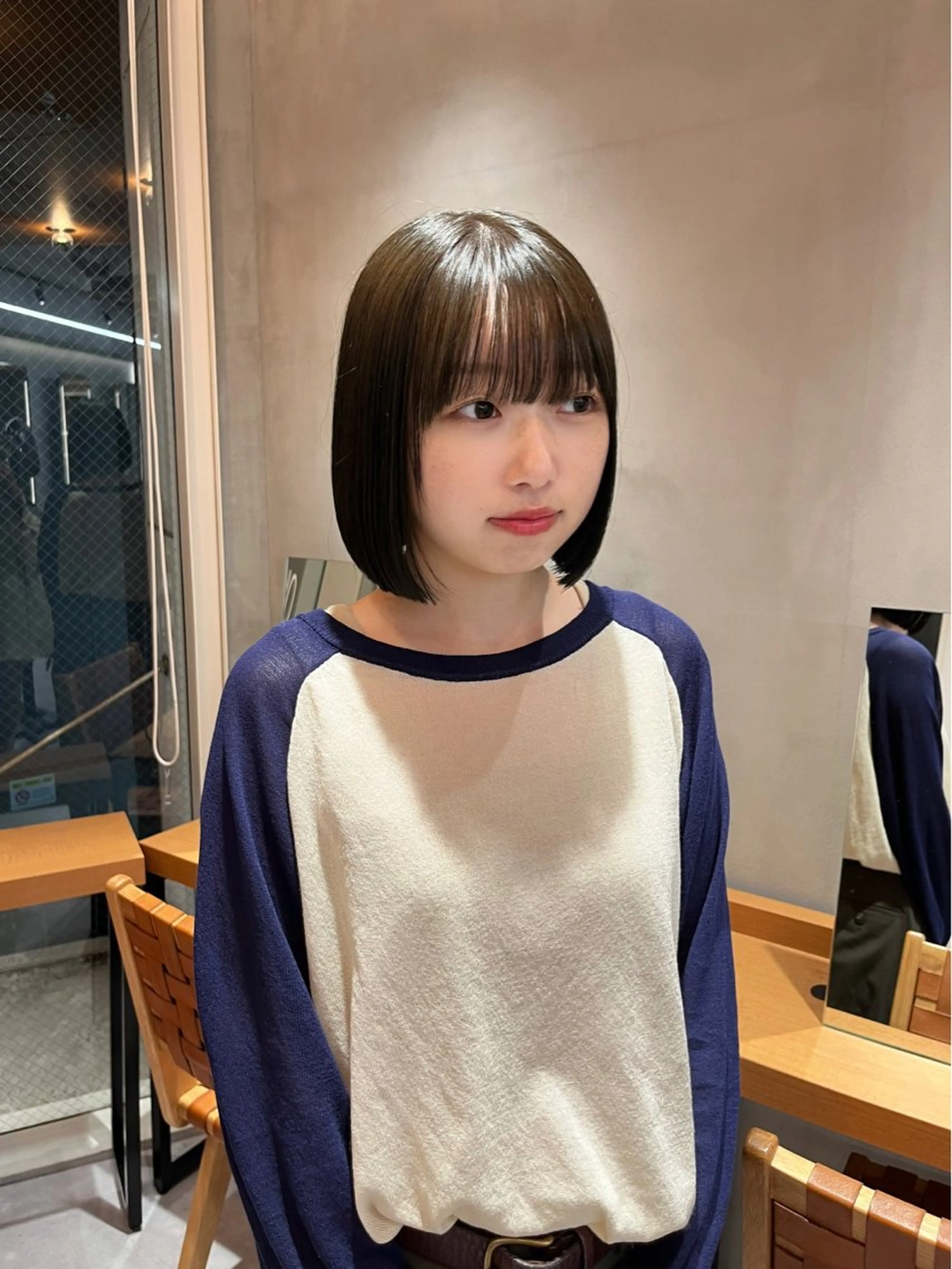 ミディアム カラー カット ヘアカラー トリートメント ボブ&艶髪透明感 カラー♡TOMOE♡のヘアスタイル