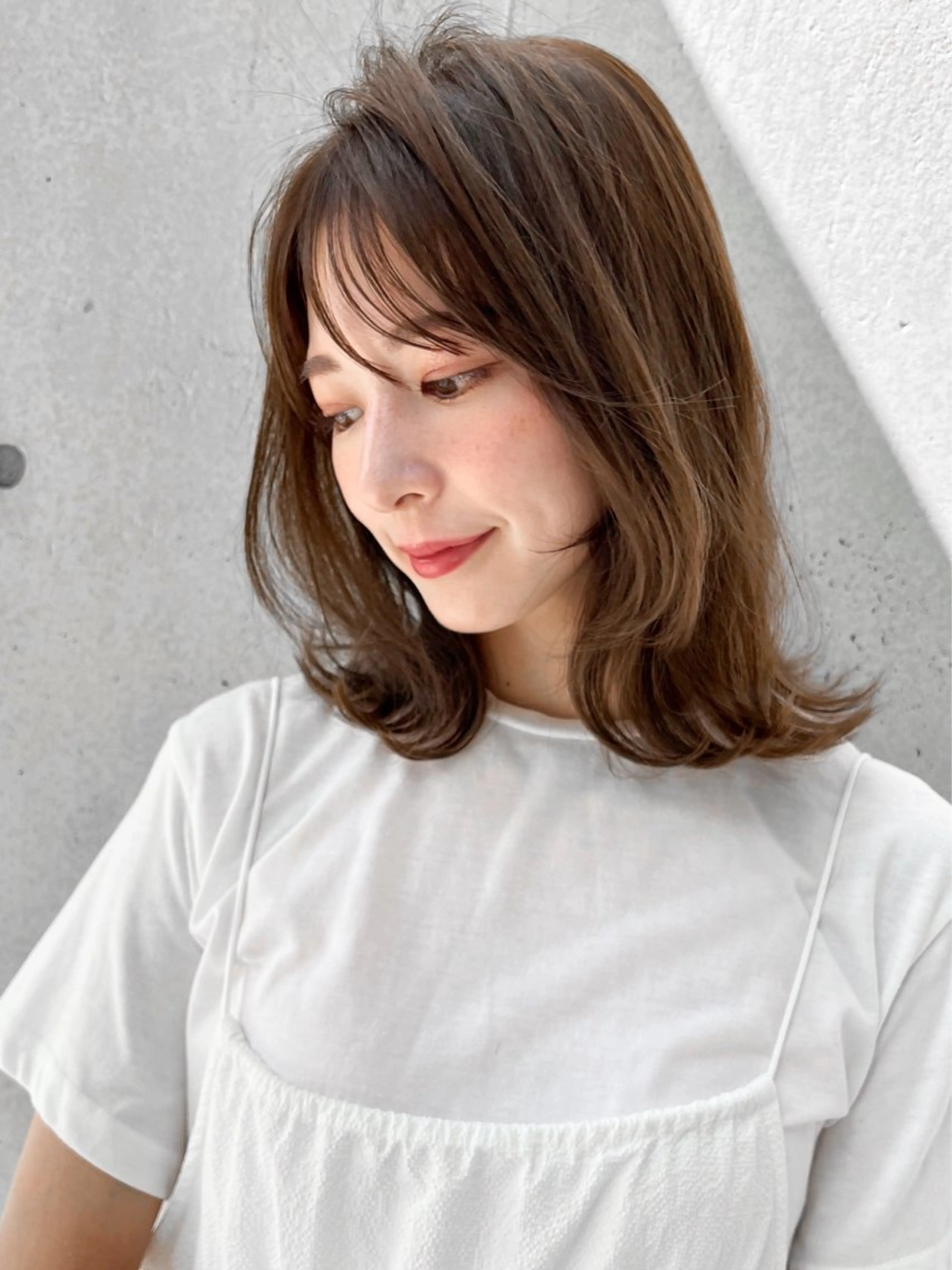 ミディアム 木村 賢人のヘアスタイル