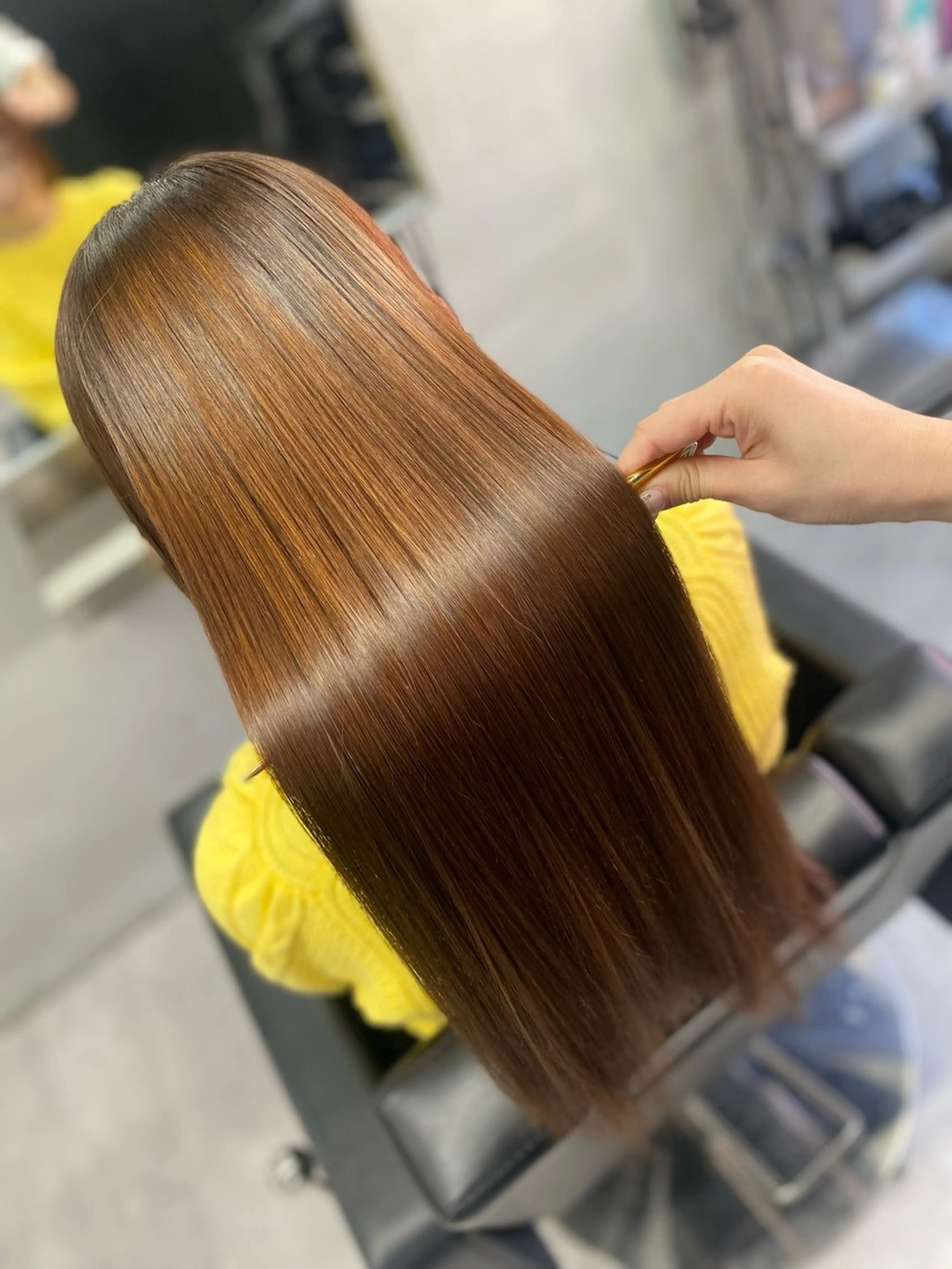 ロング 縮毛矯正 トリートメント 艶髪/縮毛矯正 🫧辻野海羽のヘアスタイル