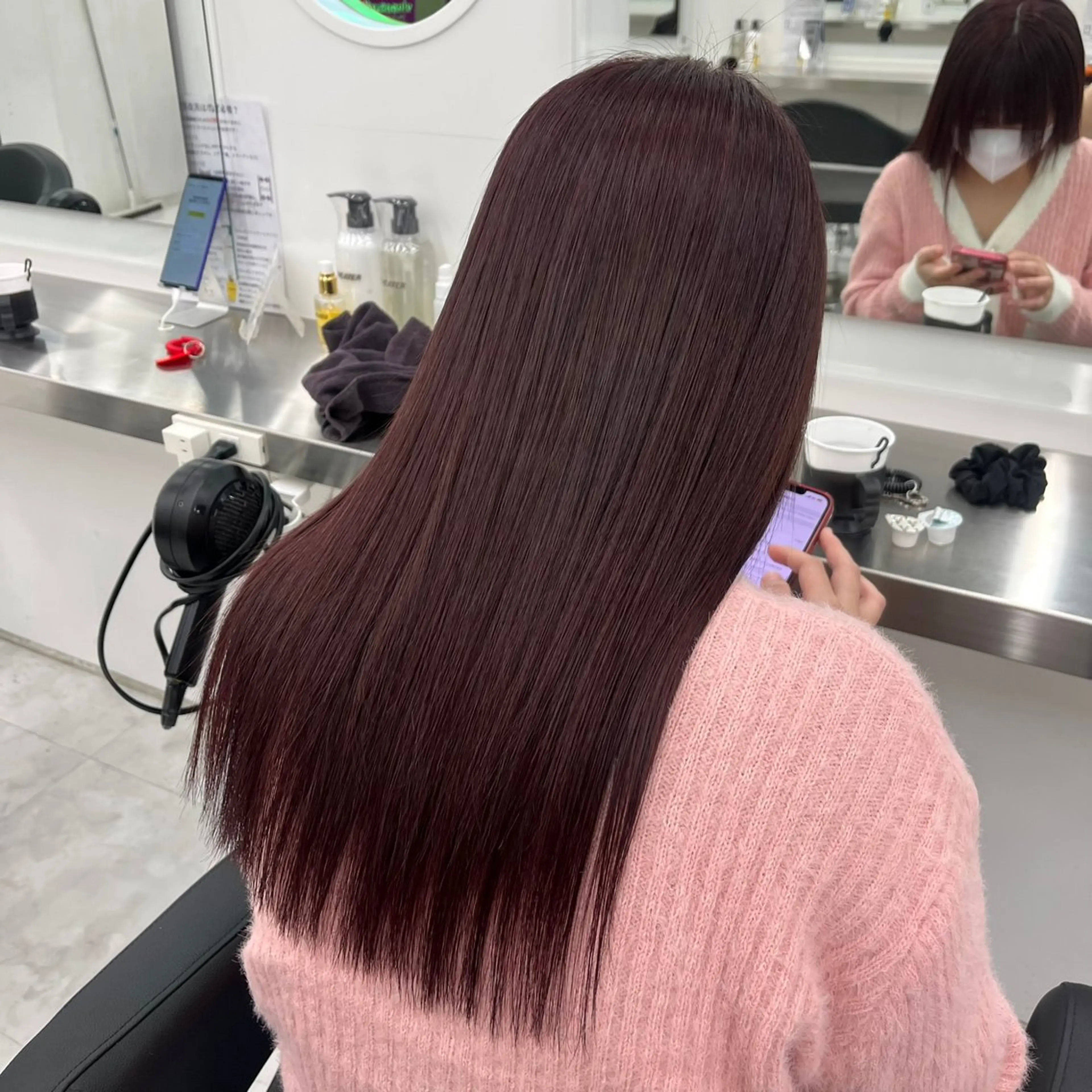 ロング カラー ヘアアレンジ ヘアカラー ヘッドスパ ヘアセット 🫧‪🎀うる艶暖色 🏹Nanako🎀のヘアスタイル