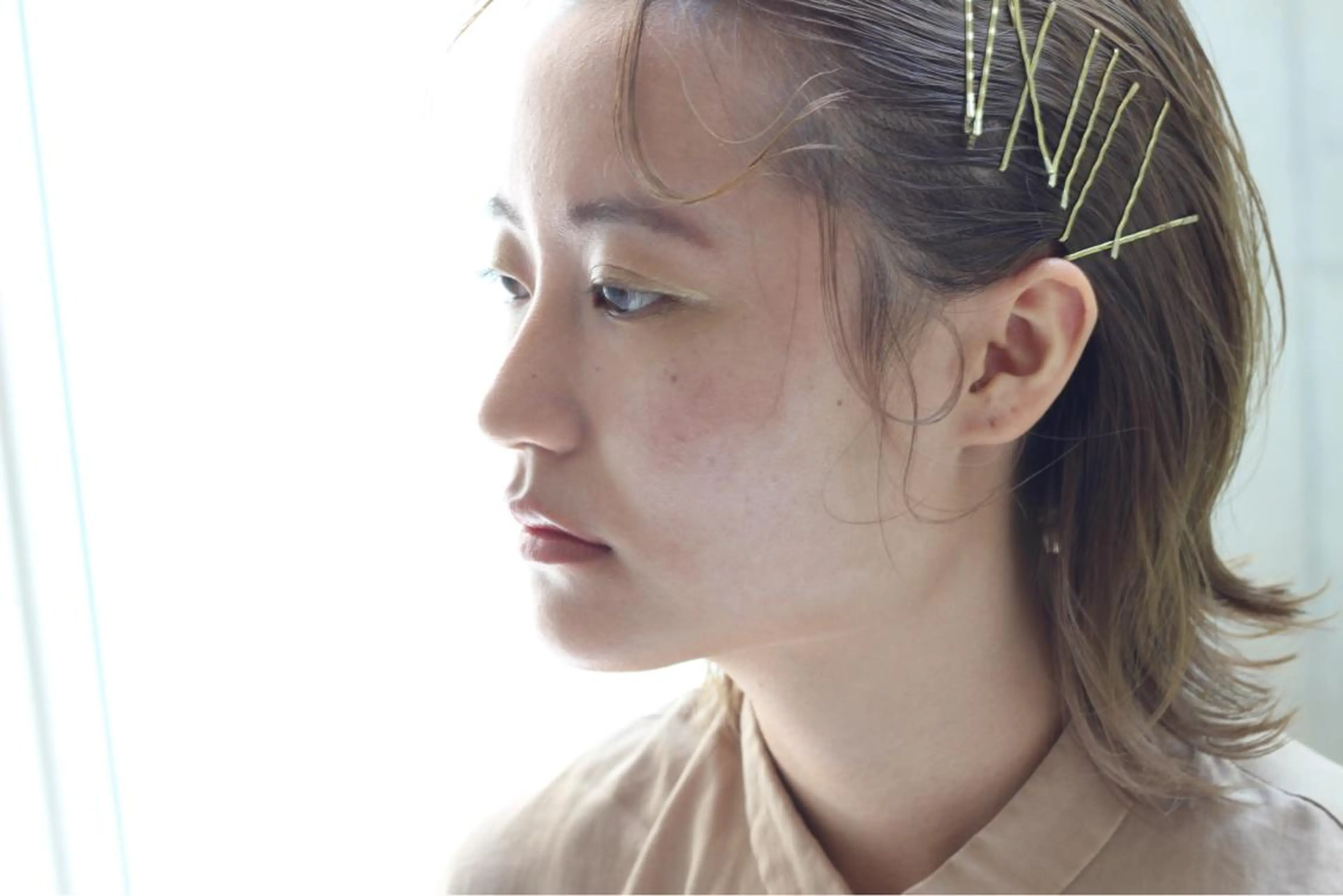 ミディアム 吉田 翔太のヘアスタイル