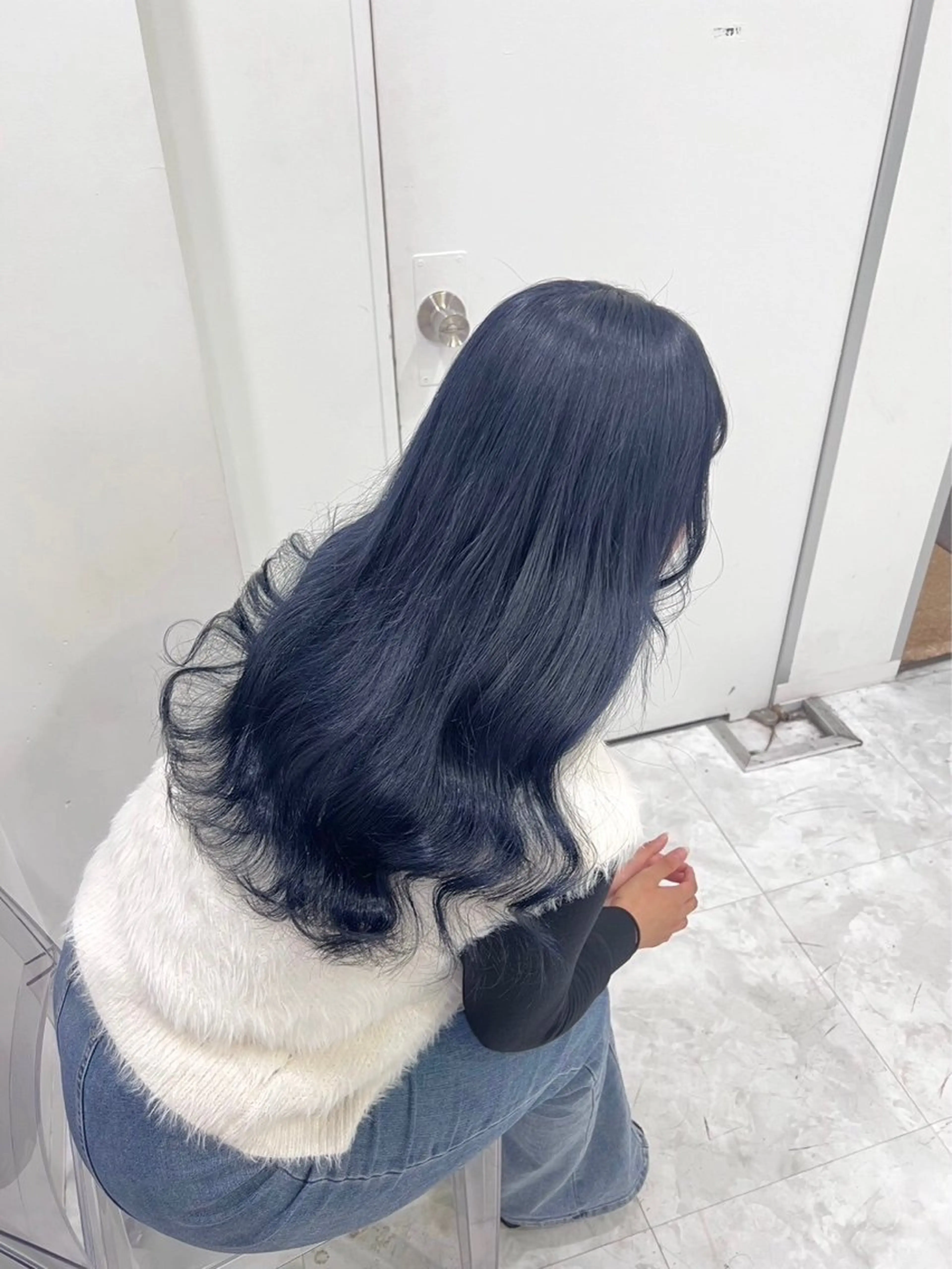 カラー 🤍ྀི透ける寒色 Cocoa🤍ྀིのヘアスタイル