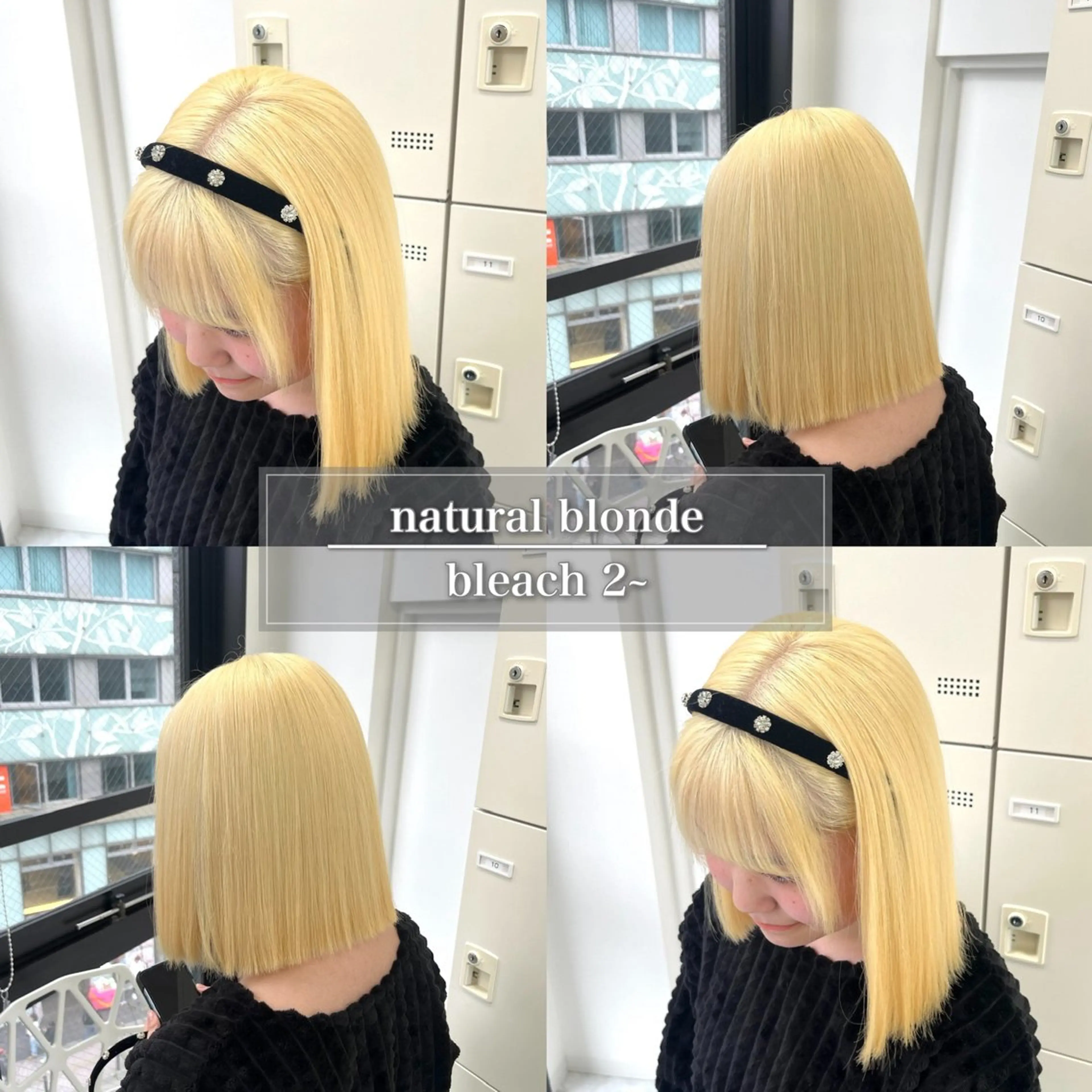 セミロング カラー ベージュカラー ブリーチ ブロンド デザインカラー グレージュ ヘアカラー トリートメント ケアブリーチ/ 髪質改善/上質艶髪のヘアスタイル