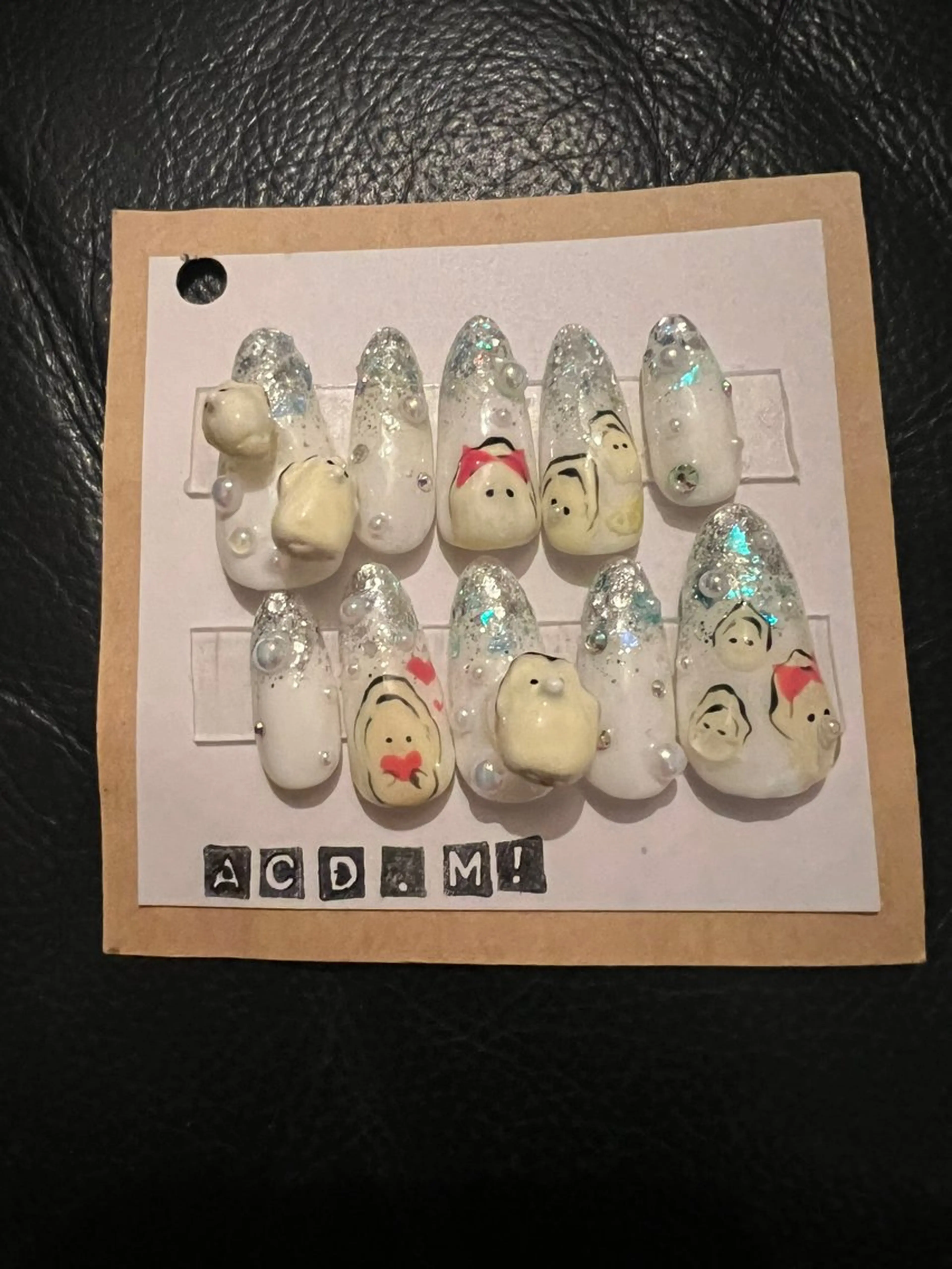 ネイル ラメ(グリッター) ラメグラデーション スカルプネイル ネイルチップ あお ジュニアネイリストのネイルデザイン