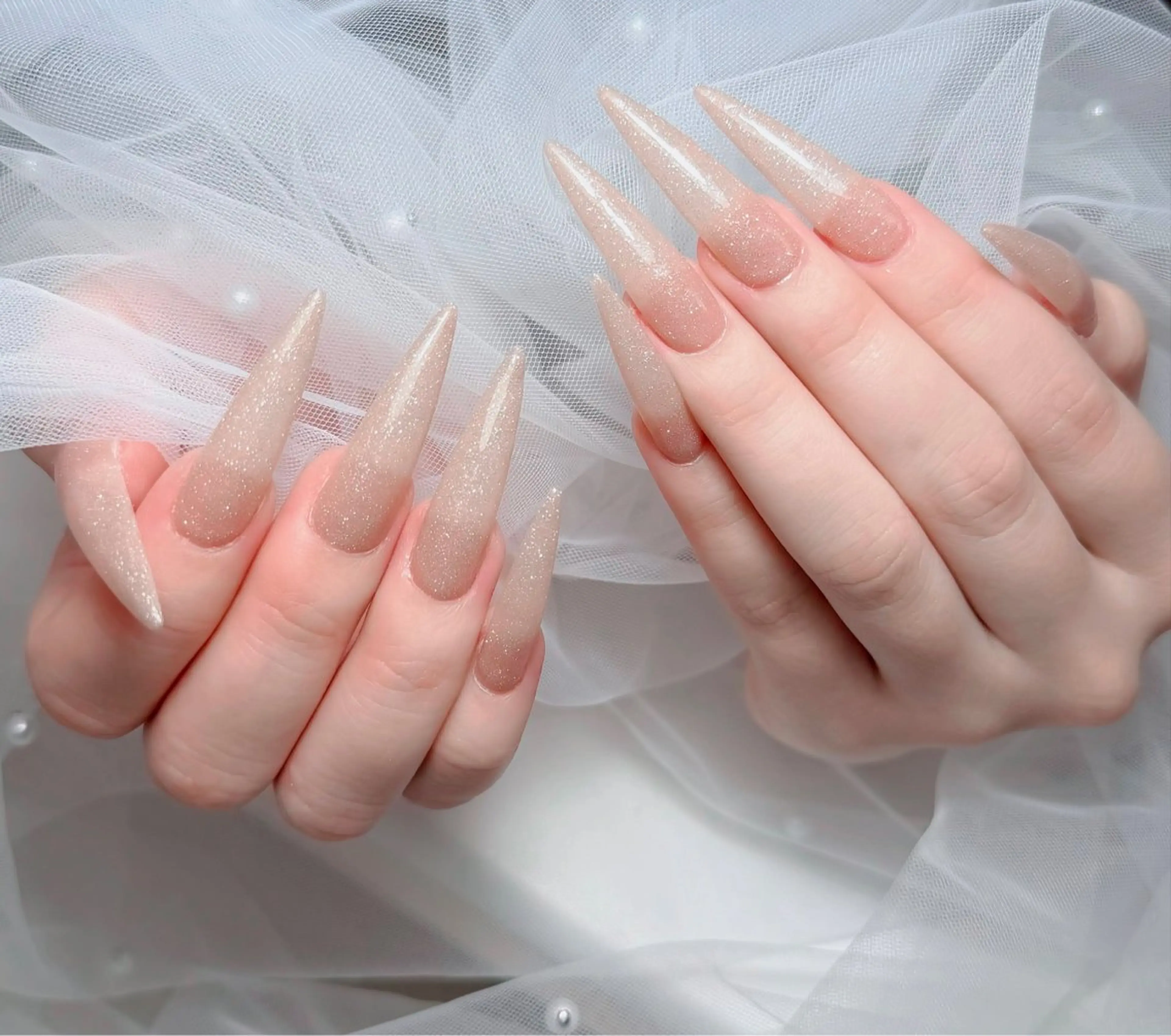 ネイル アートネイル ボルドー フレンチネイル ジェルネイル 氷ネイル・うるうるネイル ハンドネイル Julie Nailのネイルデザイン