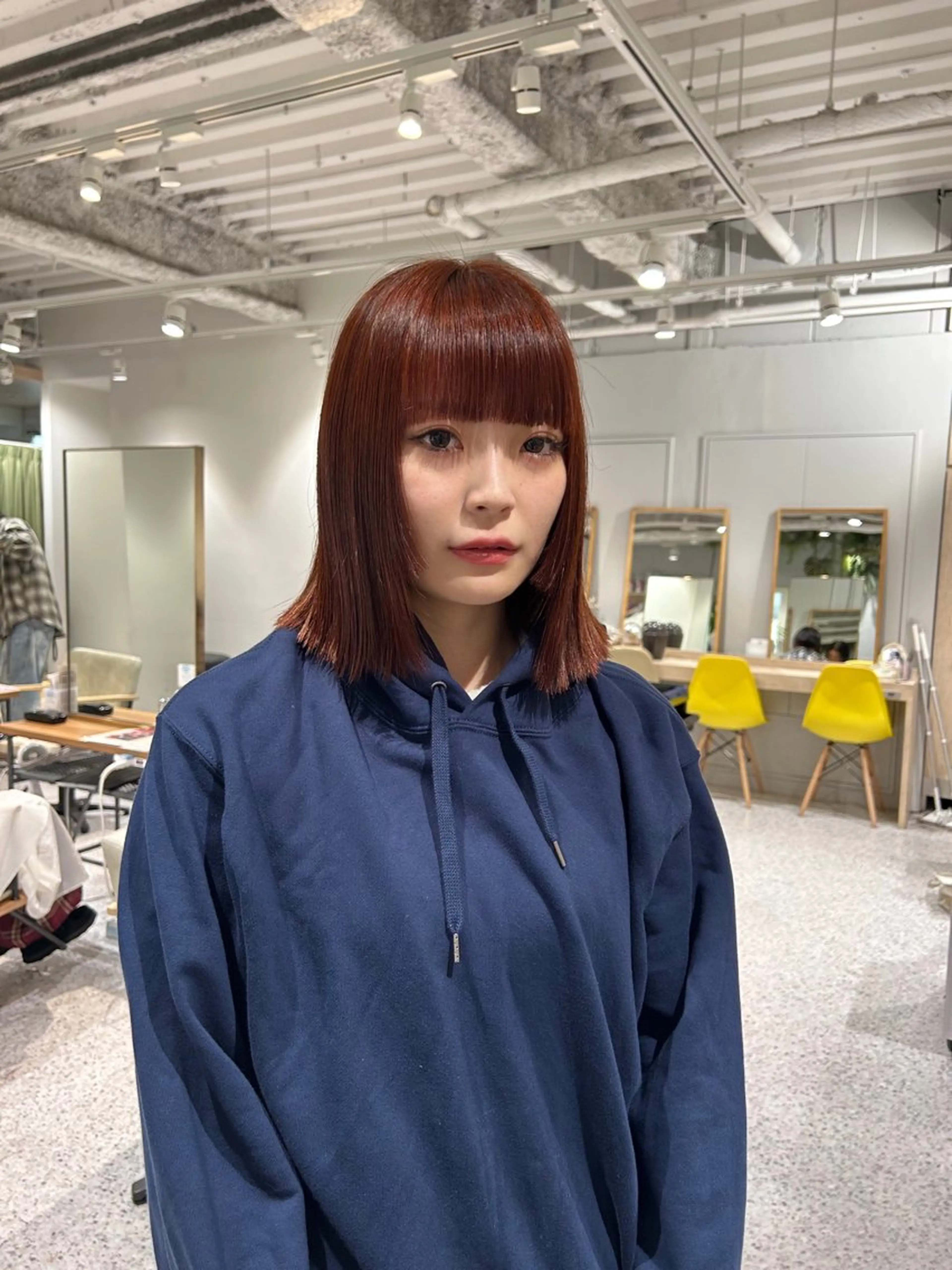 ミディアム ヘアカラー hair&eye🎀 /momoKaのヘアスタイル