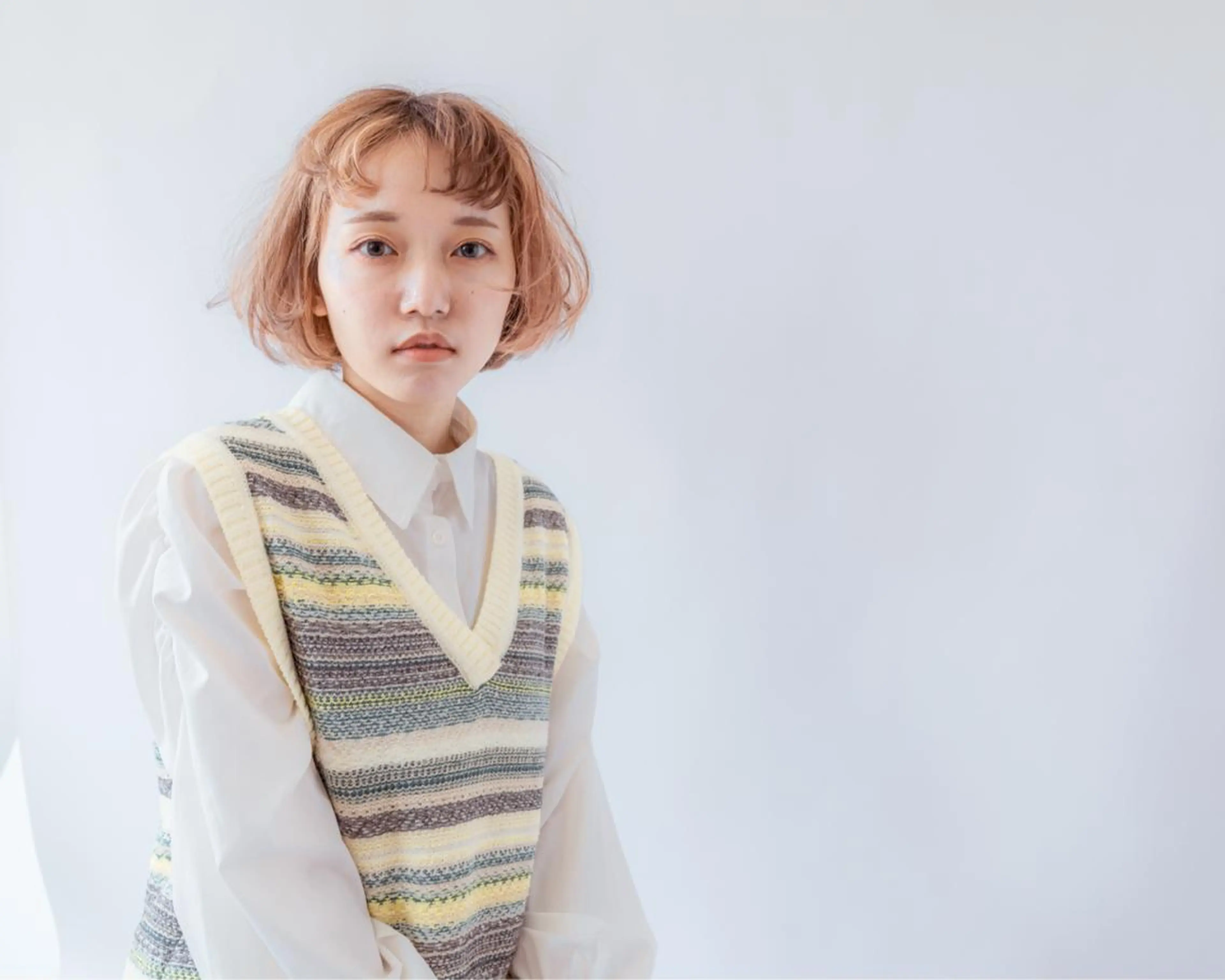ショート カラー ヘアカラー トリートメント 山田勇真 ボブ/縮毛矯正/金山のヘアスタイル