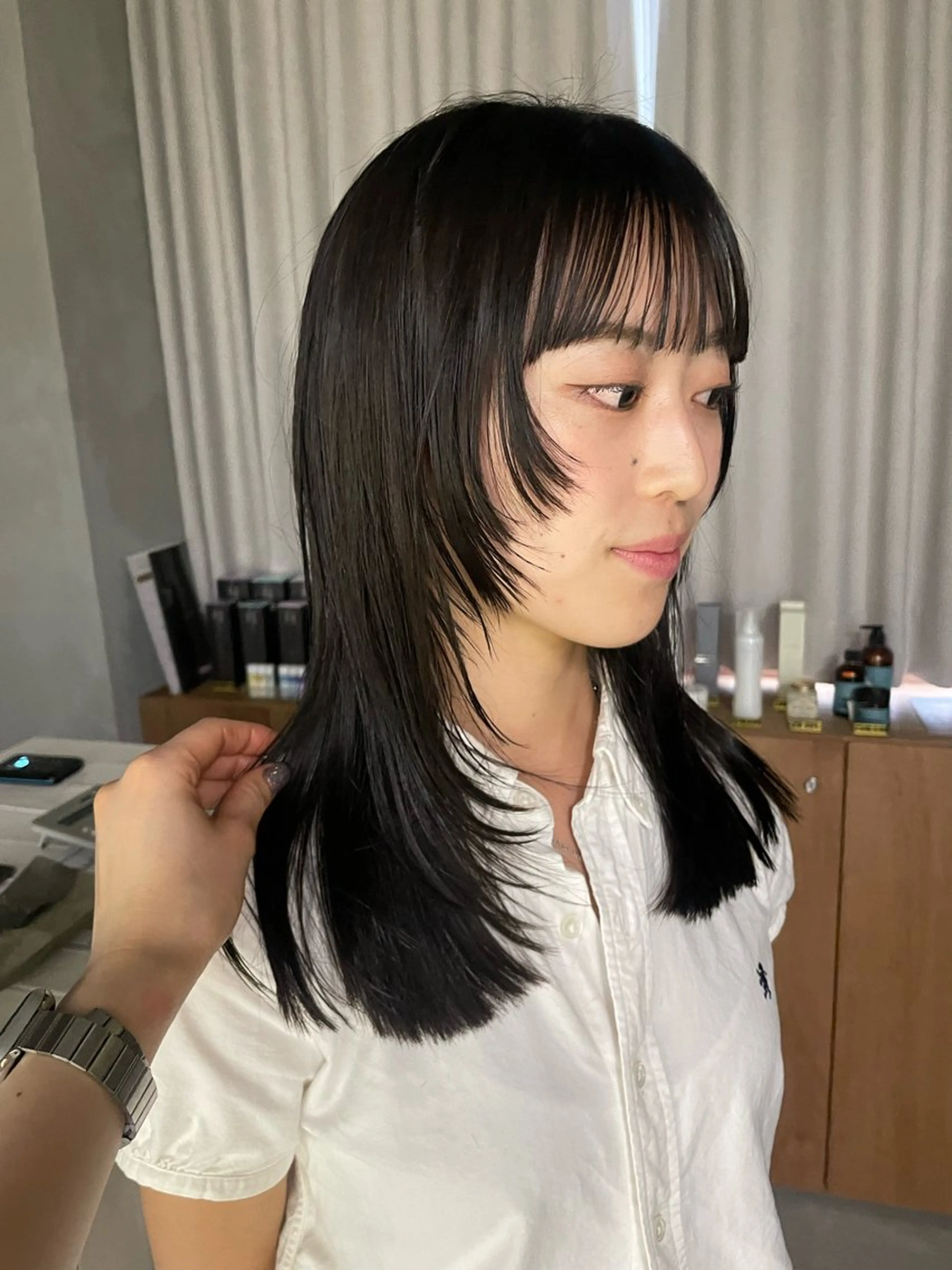 ロング 顔周りカット WA KOのヘアスタイル