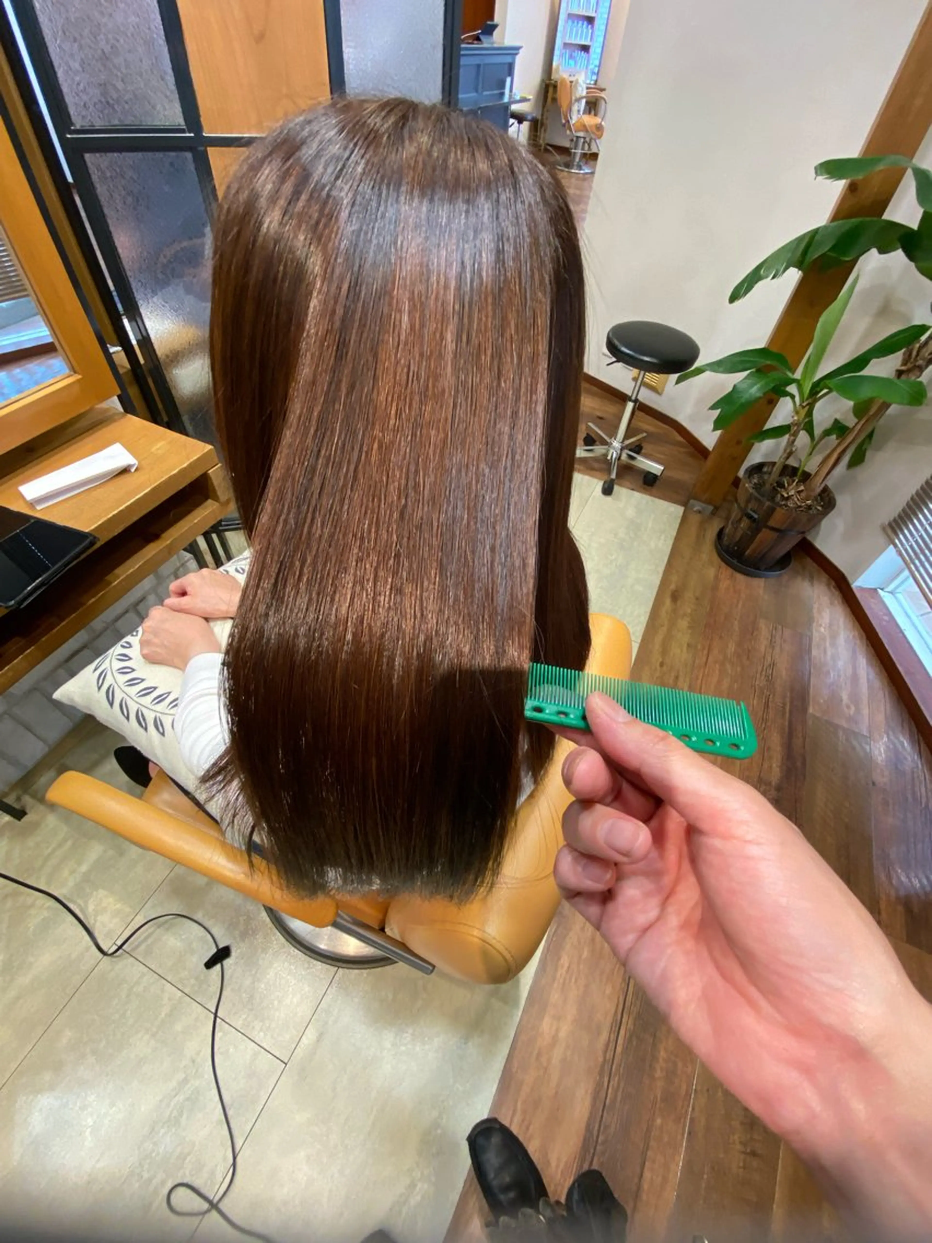 ロング 髪質改善 縮毛矯正 石島  健史のヘアスタイル