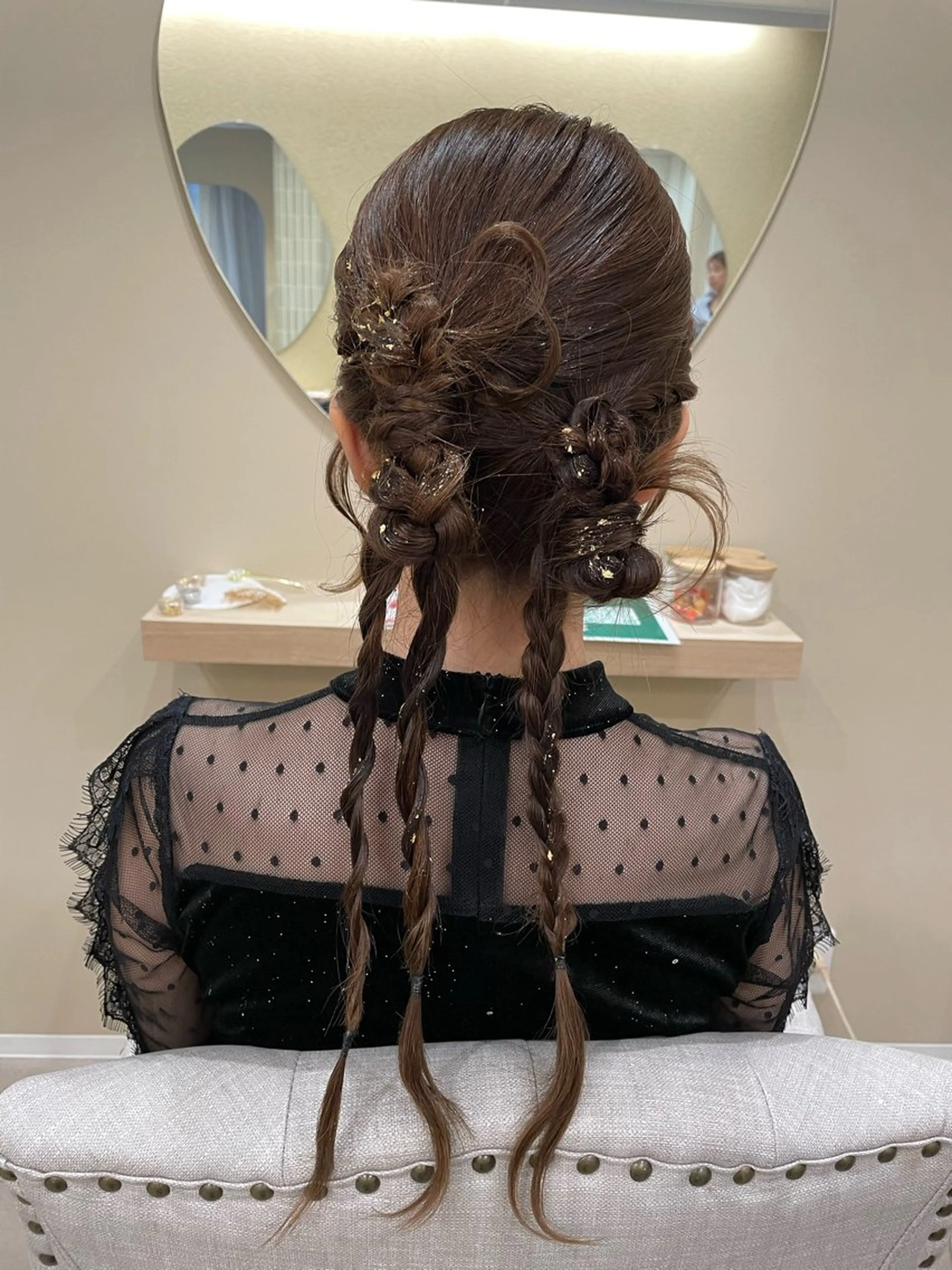 ロング ヘアアレンジ ヘアセット ユ ミのヘアスタイル