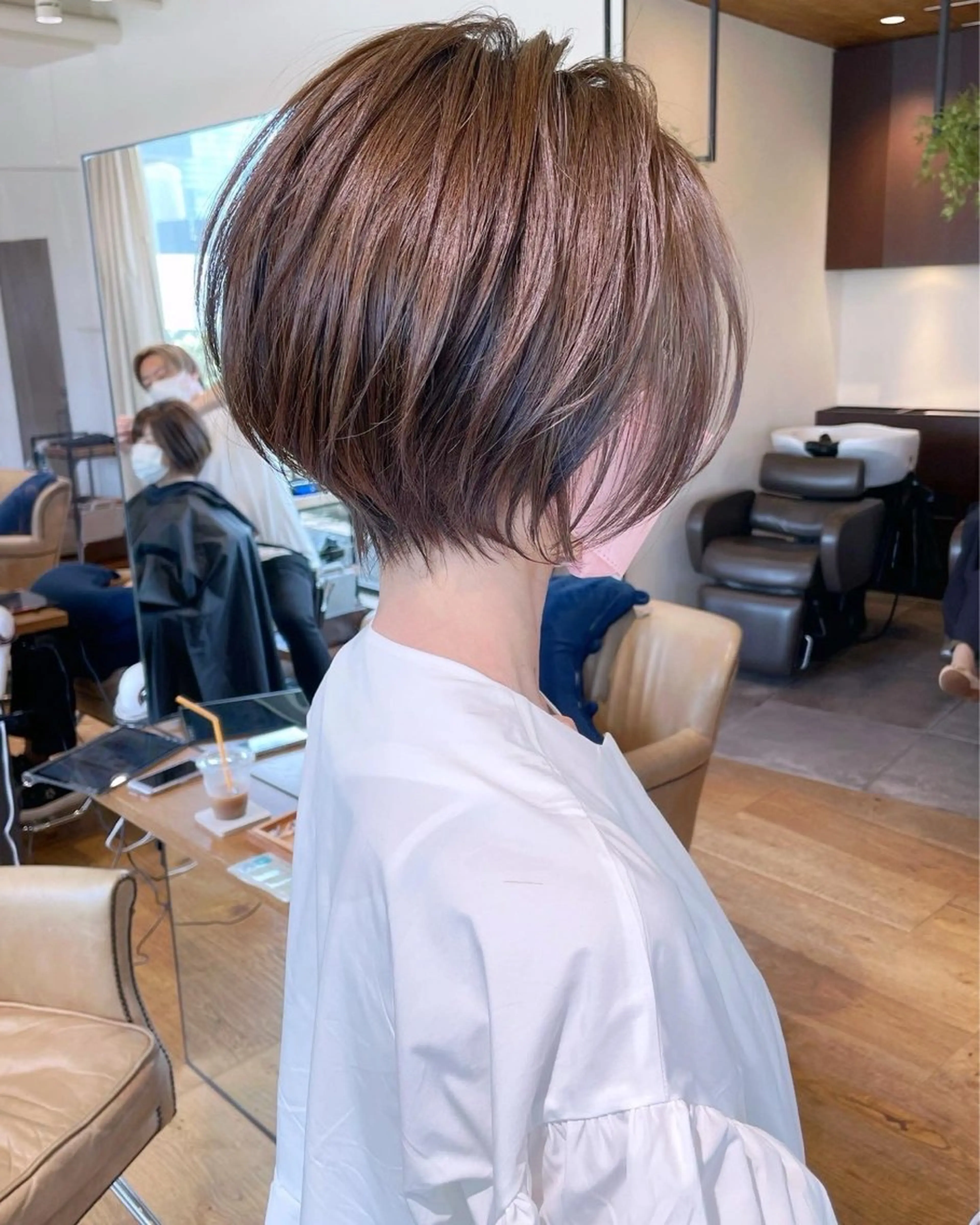 ショート カラー ショートボブ ボブ くびれヘア レイヤーカット ショートヘア カット ヘアカラー トリートメント 天神/ショート特化/ ✄taiga✄のヘアスタイル