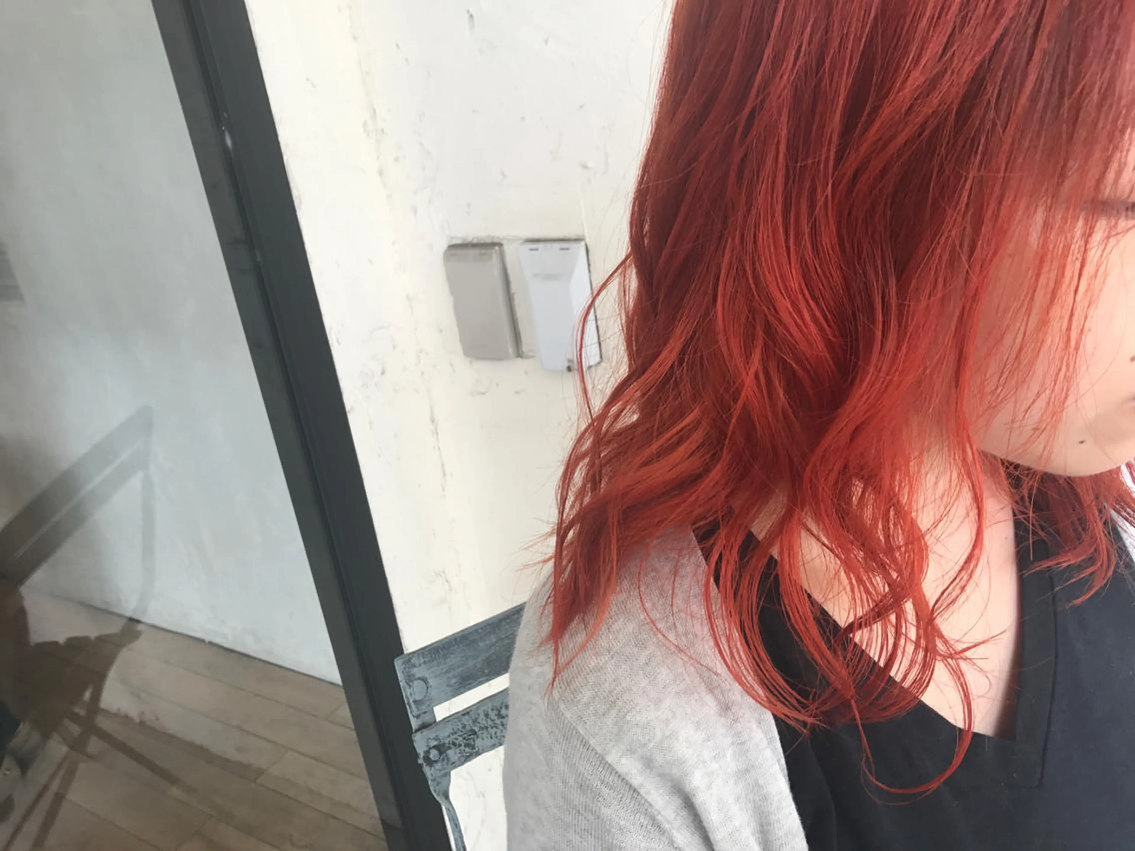 ミディアム カラー オレンジ オリーブ透明感カラー 表参道/MIKUのヘアスタイル