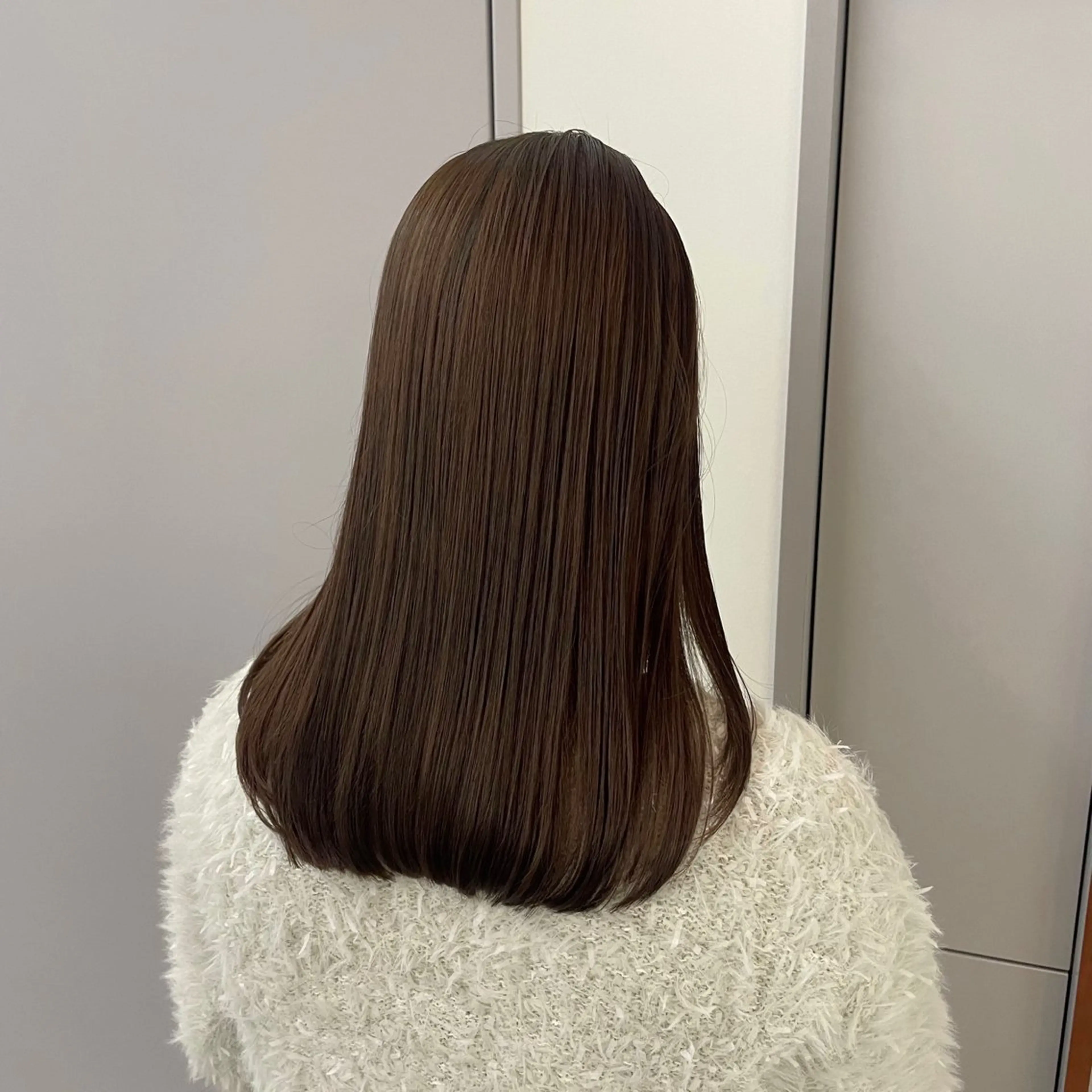 セミロング カラー ベージュカラー ブリーチ 透明感カラー ダブルカラー ブリーチなしカラー ヘアカラー トリートメント 髪質改善/ボブ 🌻Mutsumiのヘアスタイル