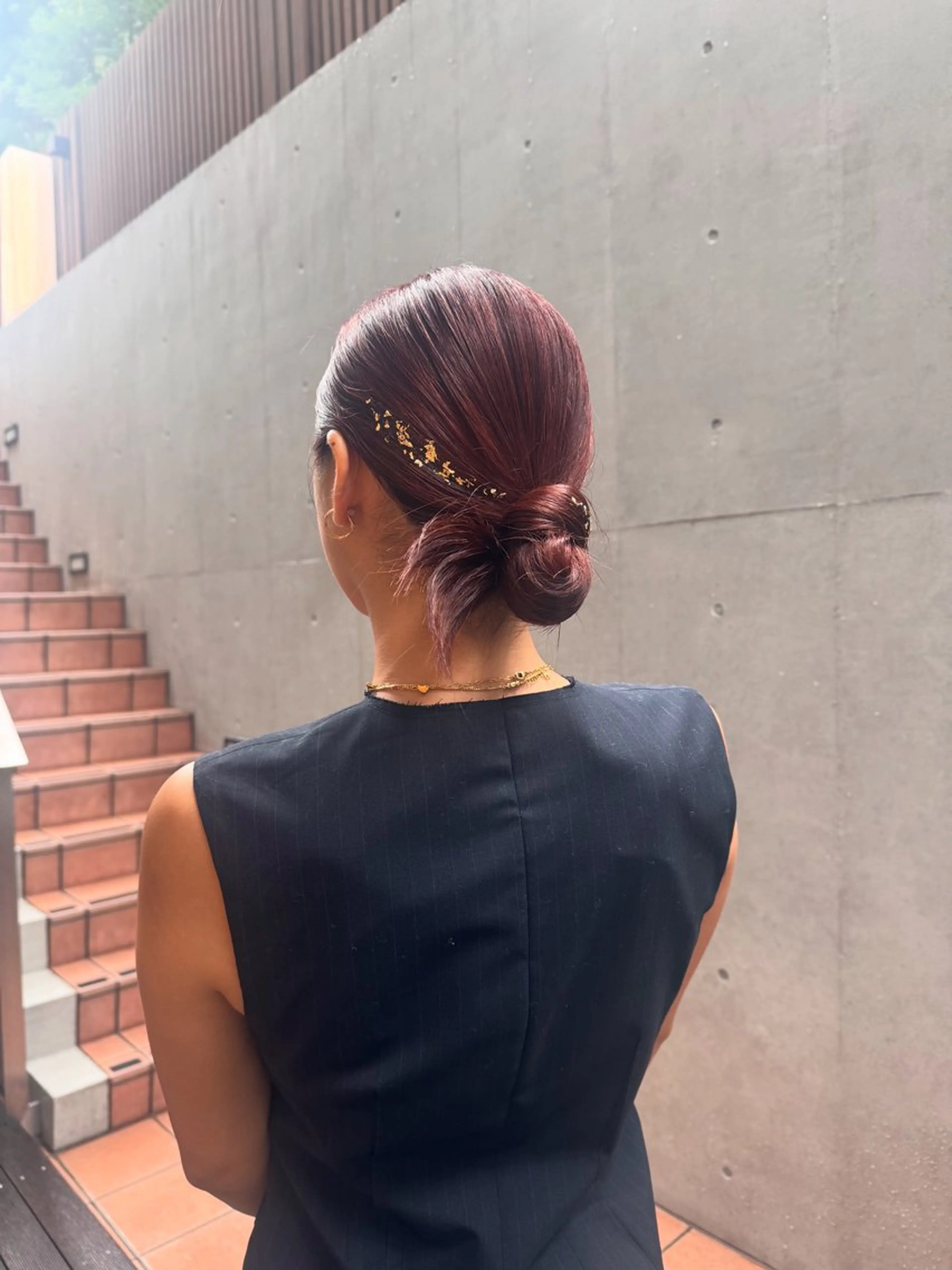 セミロング ヘアアレンジ ヘアセット 🎗️【ヘアセット 美眉】吉川玲🎗️のヘアスタイル