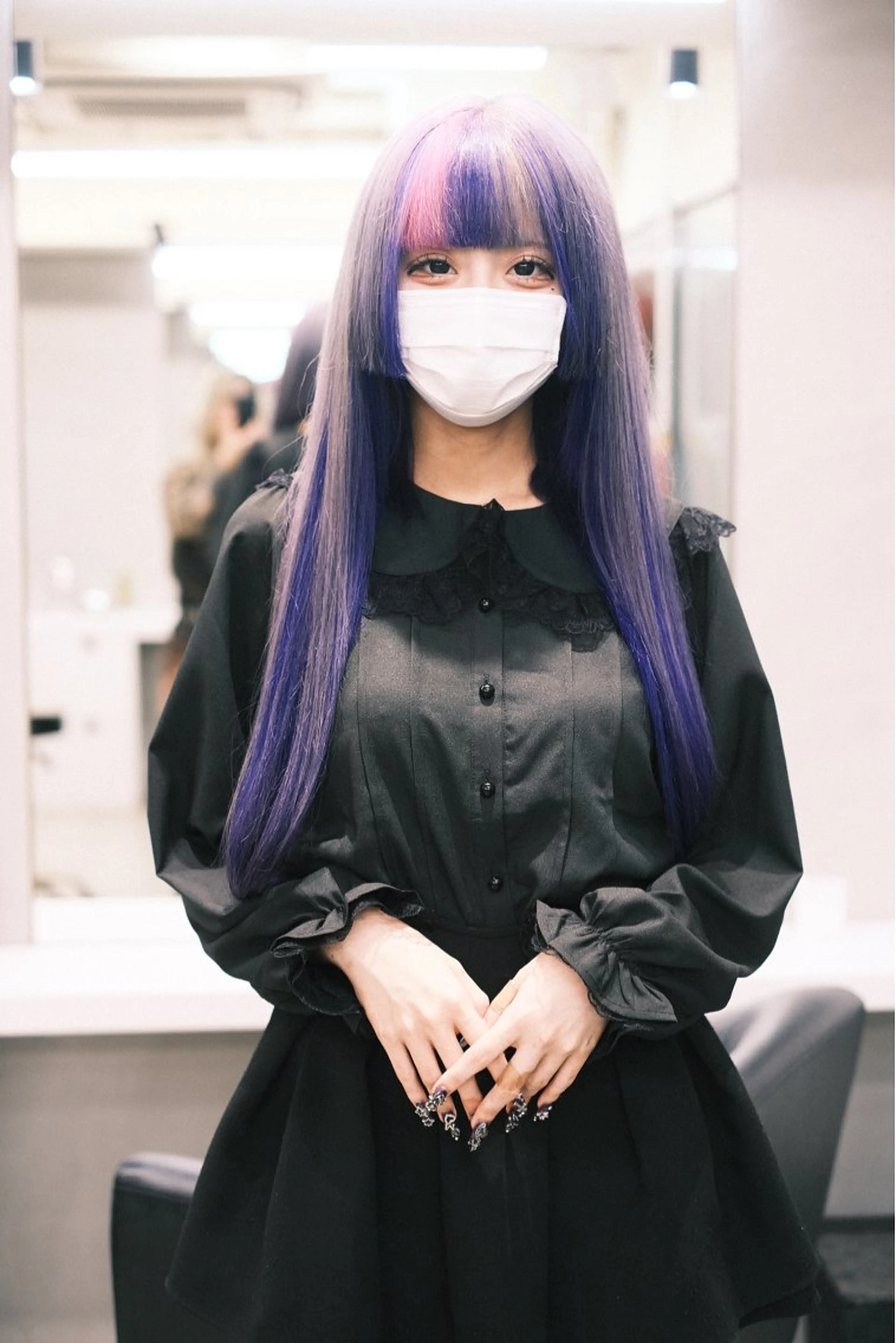 ロング カラー ヘアアレンジ ヘアカラー トリートメント T.a.g中崎町所属・個性爆弾💣 ダブルカラー/ゆかのヘアスタイル