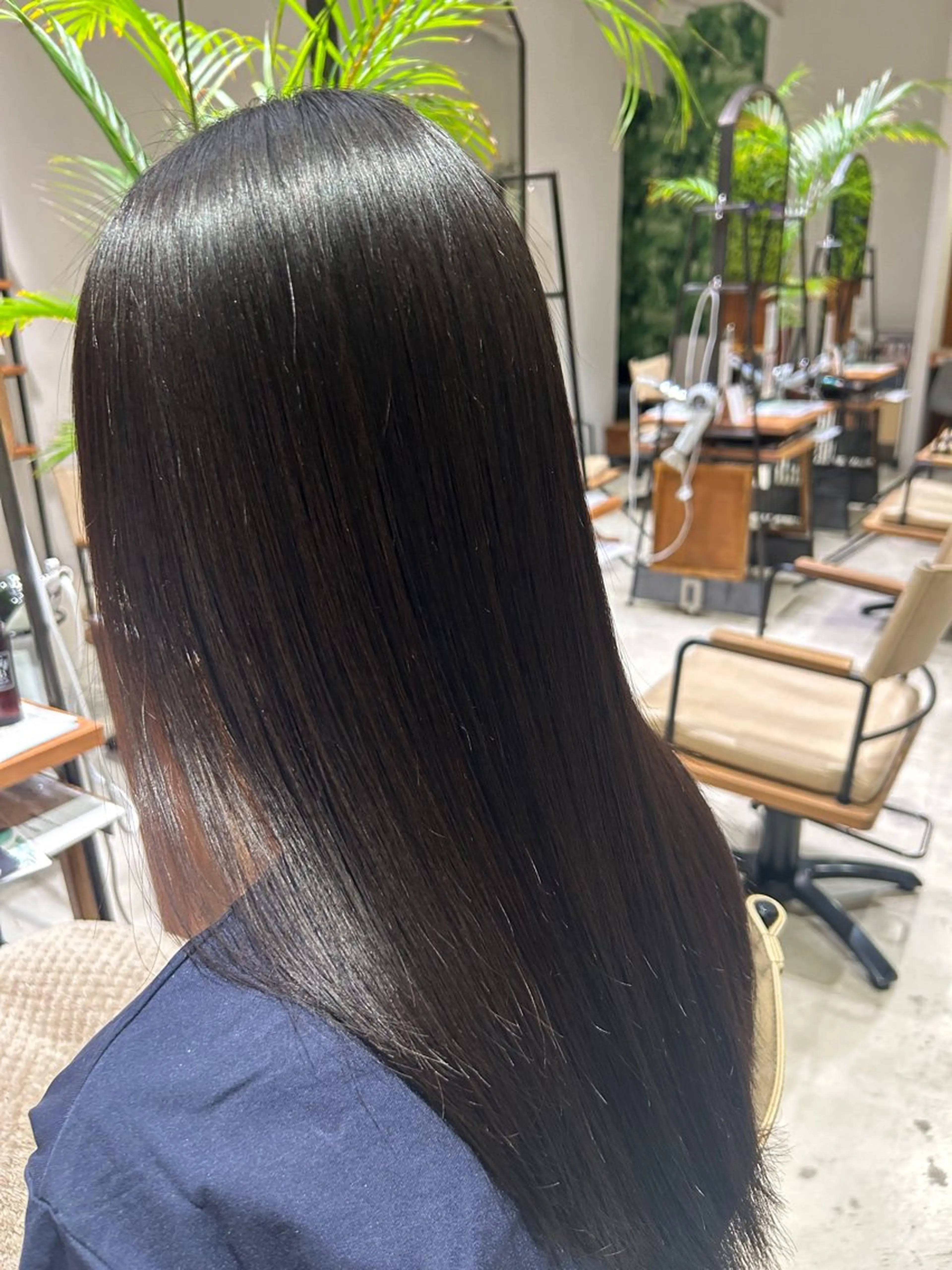 ロング 縮毛矯正 パライソ南公園店小嶋 さつきのヘアスタイル